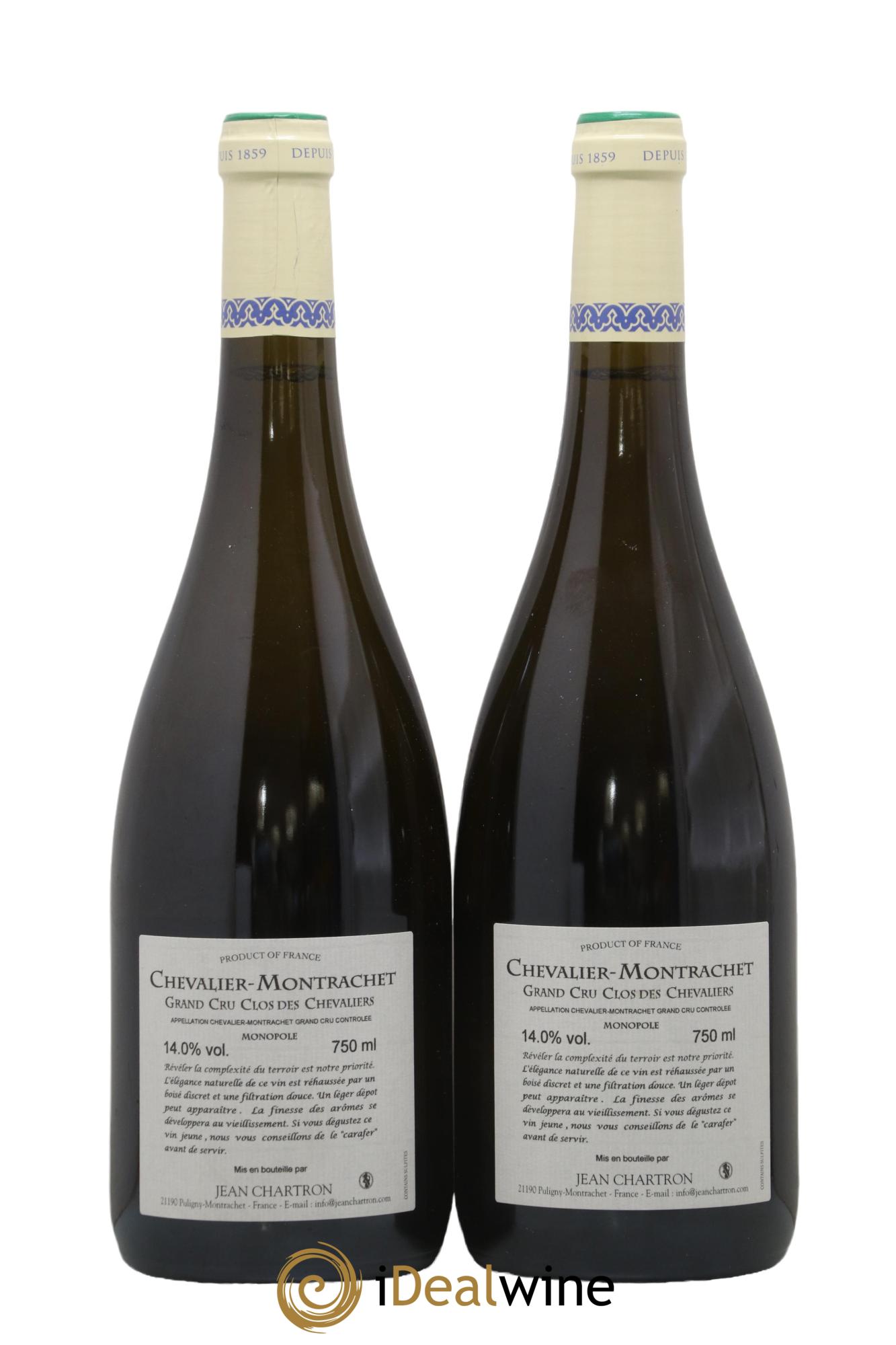 Chevalier-Montrachet Grand Cru Clos des Chevaliers Jean Chartron (Domaine) 2019 - Lot de 2 bouteilles - 1