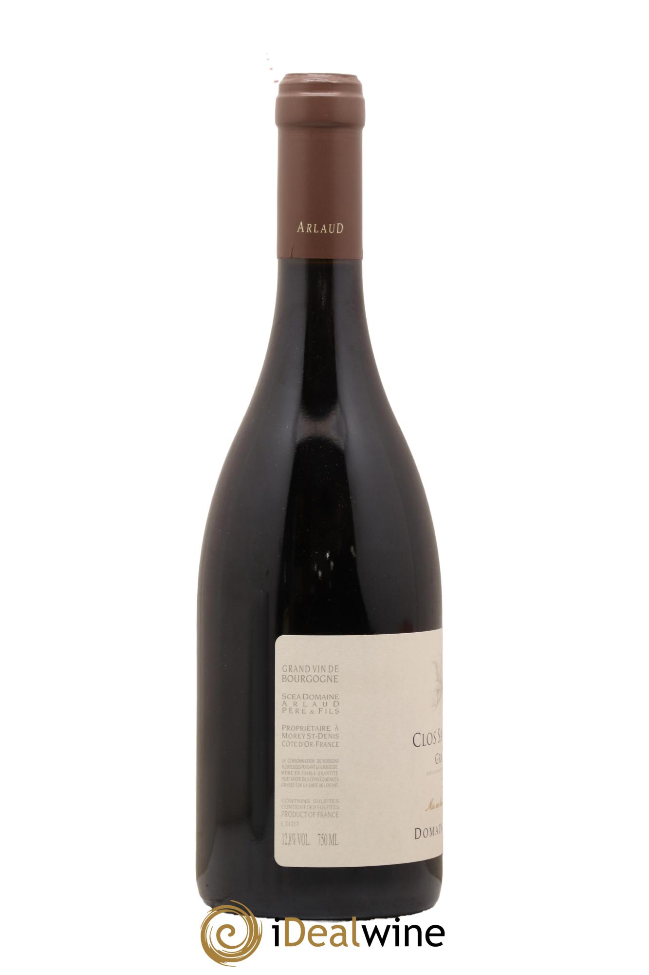 Clos Saint-Denis Grand Cru Arlaud 2012 - Lot de 1 bouteille - 1