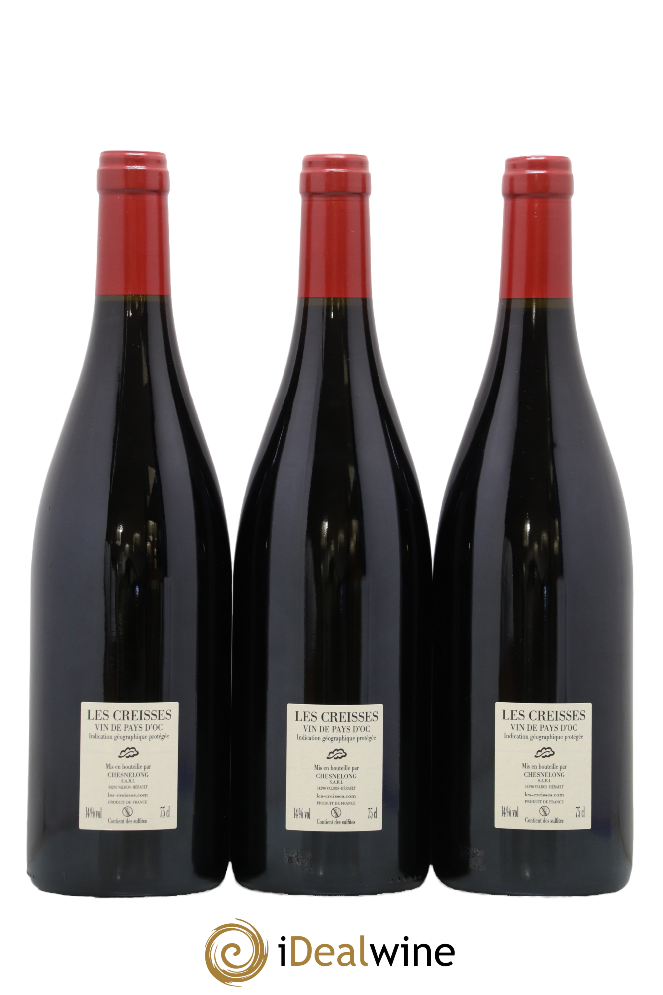 Vin de Pays d'Hérault Les Creisses Les Creisses (Domaine) 2020 - Lot de 3 bouteilles - 1