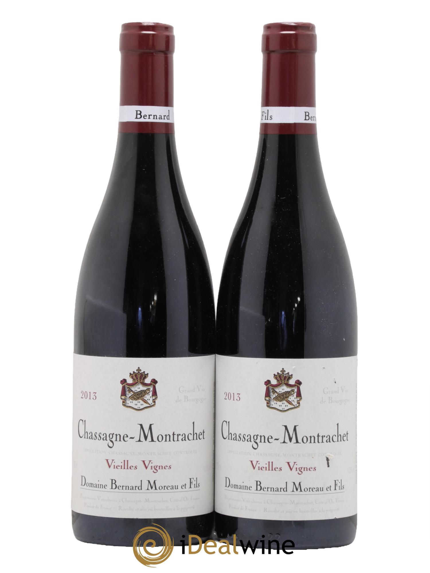 Chassagne-Montrachet Vieilles Vignes Bernard Moreau et Fils (Domaine) 2013 - Lot de 2 bouteilles - 0