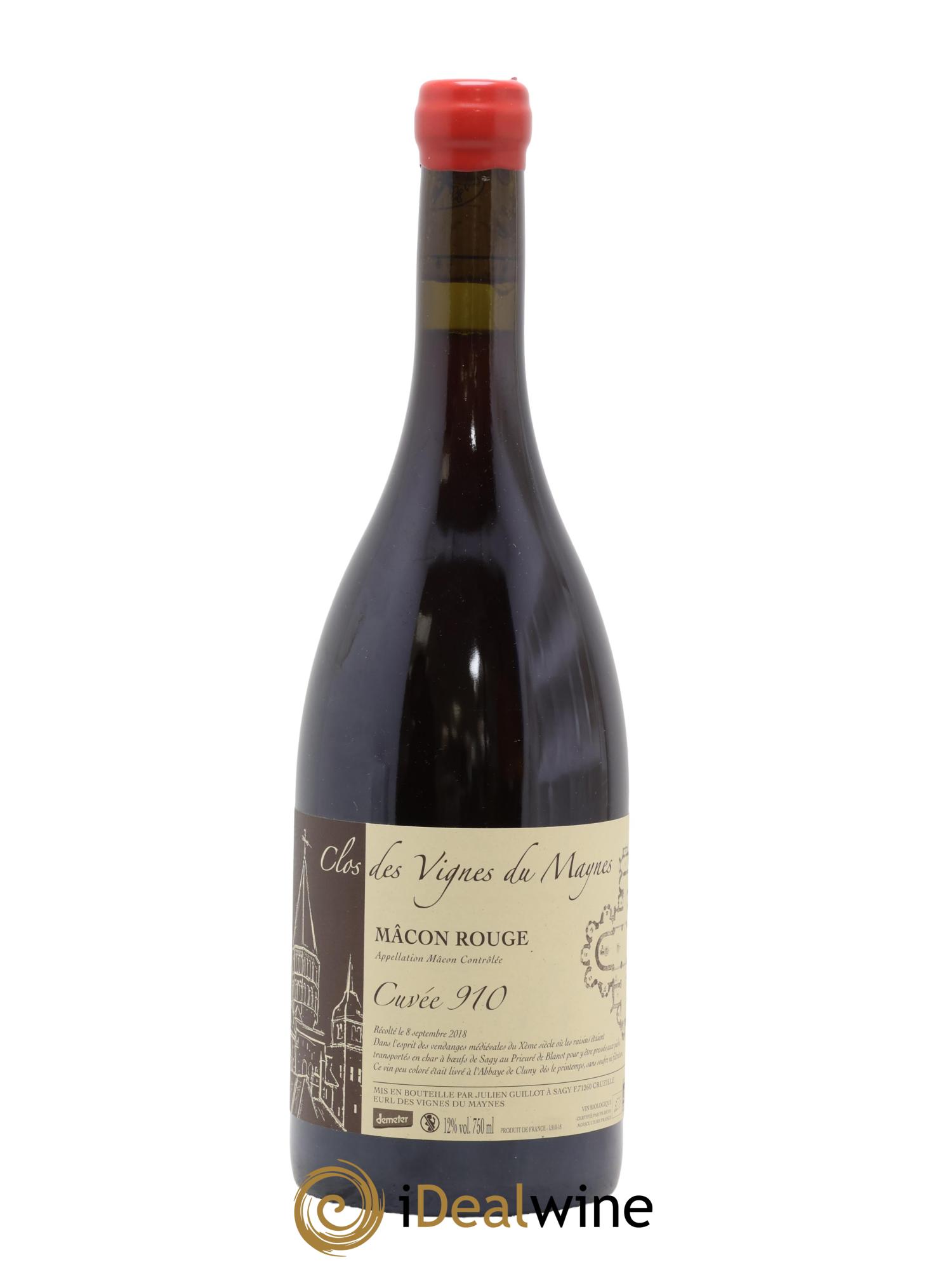 Mâcon Cuvée 910 Les Vignes du Maynes 2018 - Lot de 1 bouteille - 0