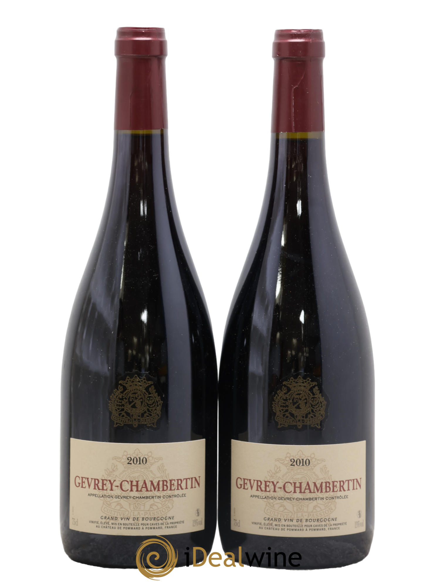 Gevrey-Chambertin Château De Pommard 2010 - Lot of 2 bottles - 0