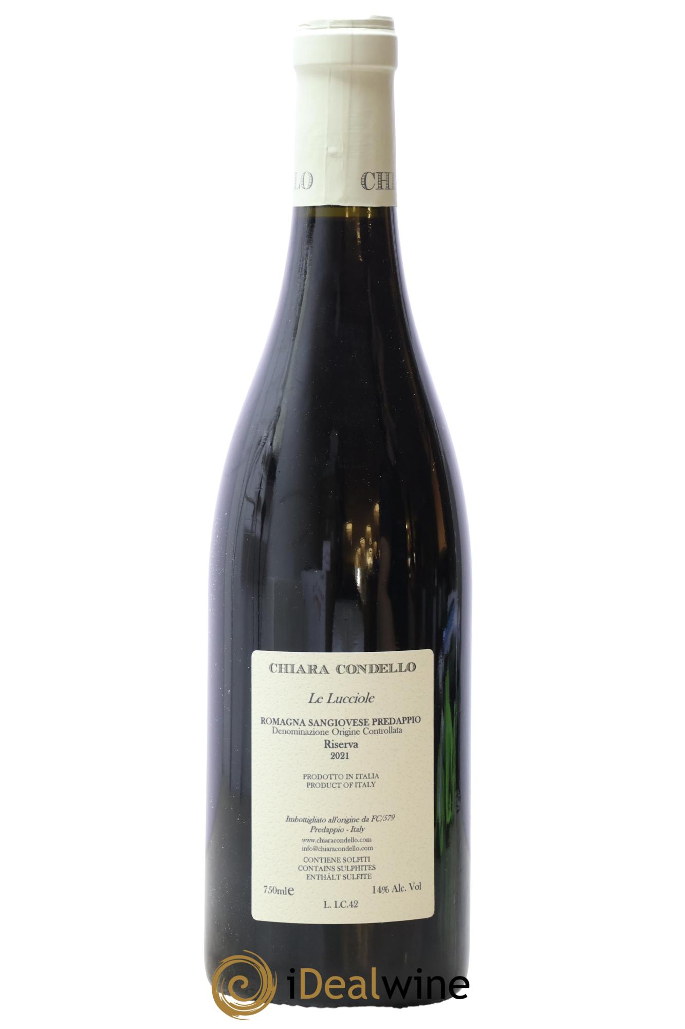 Sangiovese Di Romagna Predappio DOC Chiara Condello Le Lucciole Riserva 2021 - Lotto di 1 bottiglia - 1