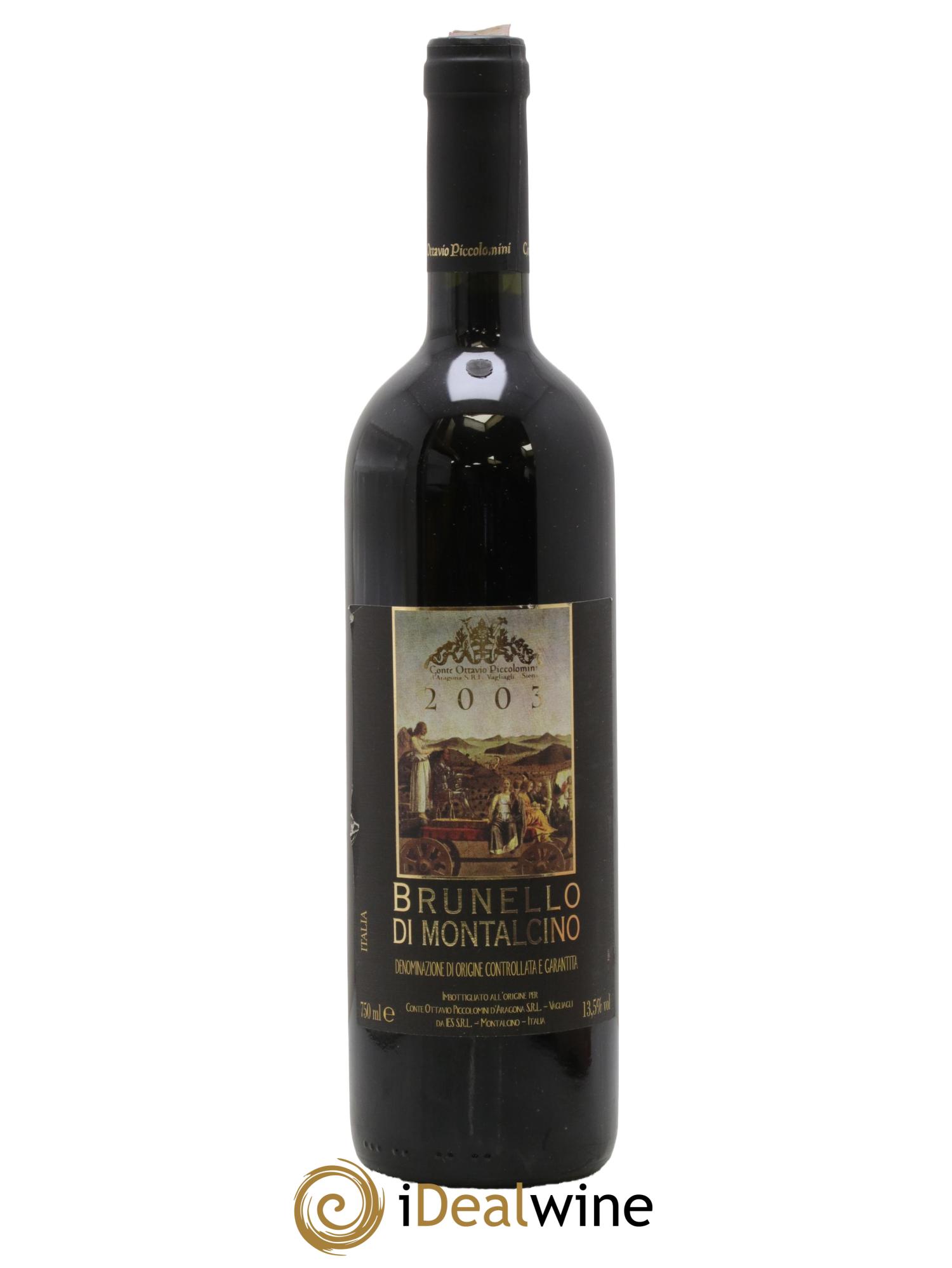 Brunello di Montalcino Conte Ottavio Piccolomini 2003 - Lot de 1 bouteille - 0