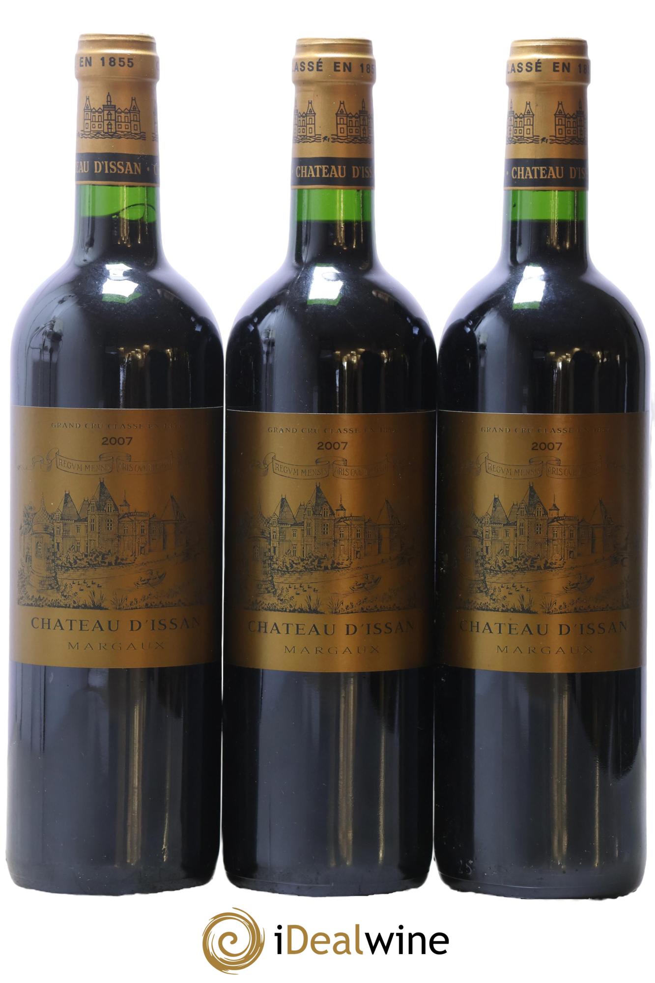 Château d'Issan 3ème Grand Cru Classé 2007 - Lot de 3 bouteilles - 0