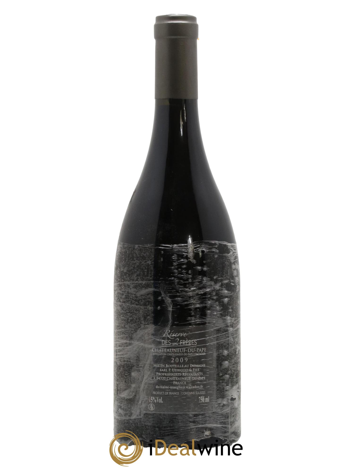 Châteauneuf-du-Pape Réserve des 2 frères Pierre Usseglio & Fils 2009 - Lot de 1 bouteille - 1