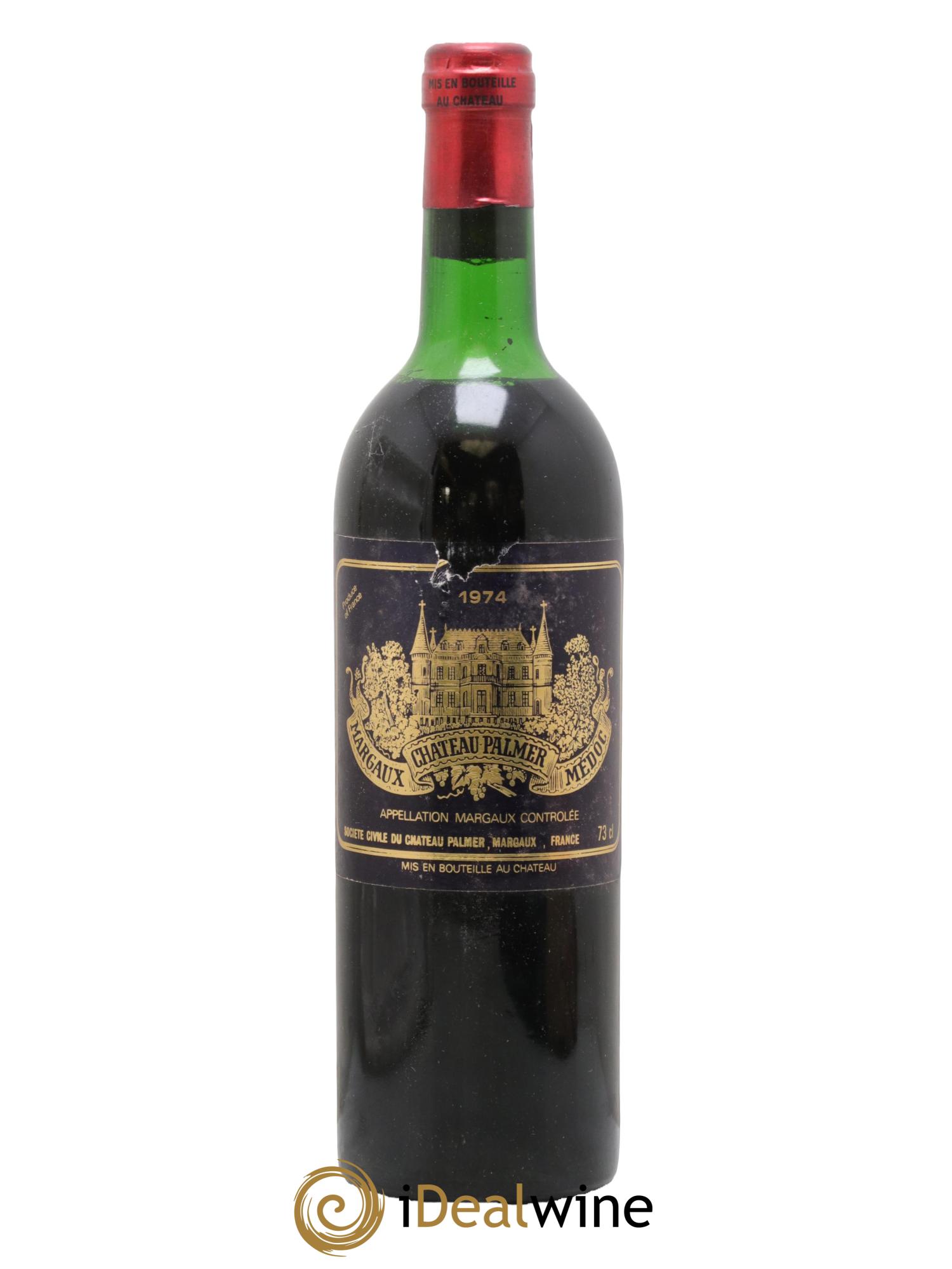 Château Palmer 3ème Grand Cru Classé 1974 - Lot of 1 bottle - 0