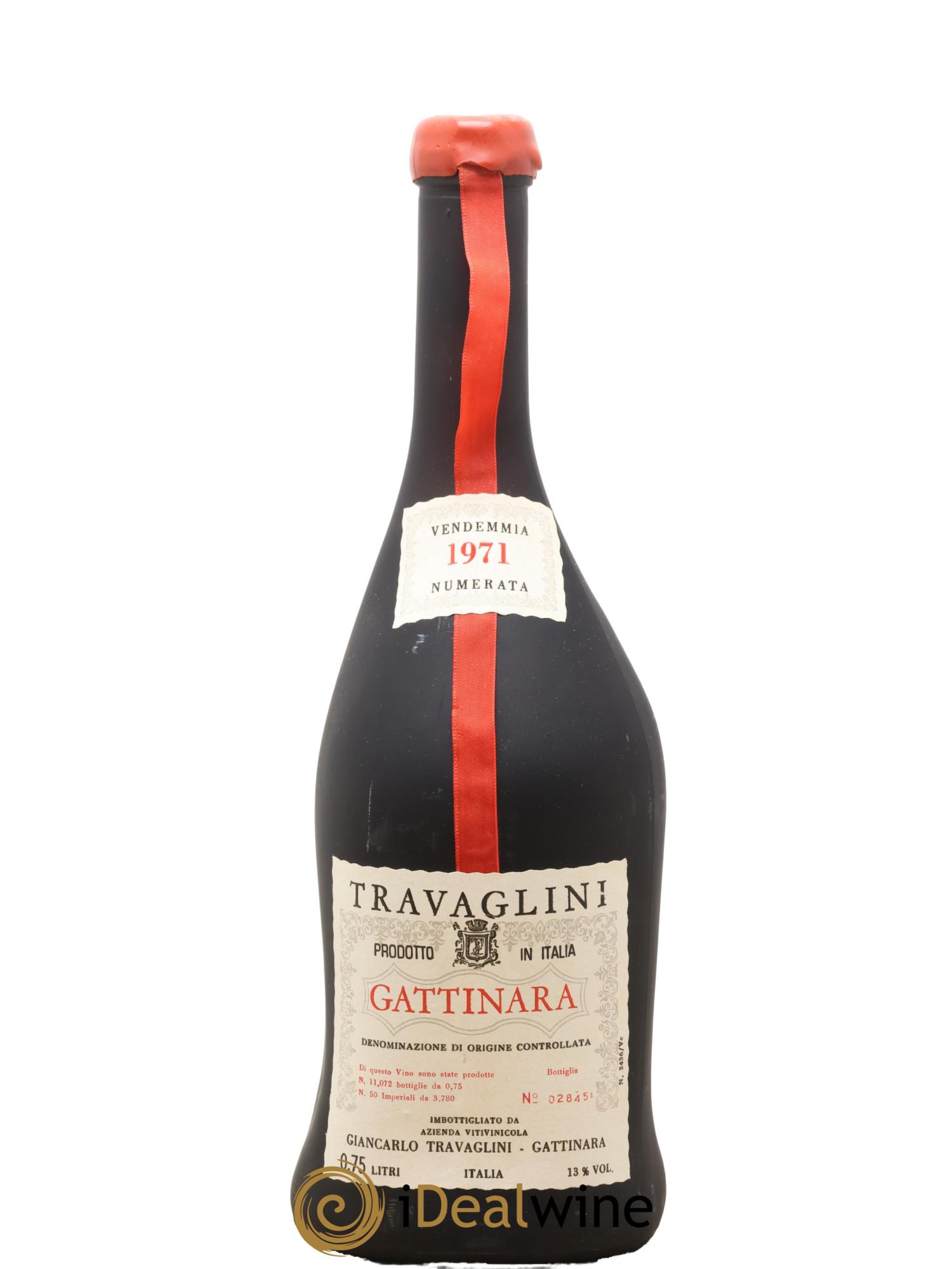 Gattinara DOCG Travaglini 1971 - Lotto di 1 bottiglia - 0