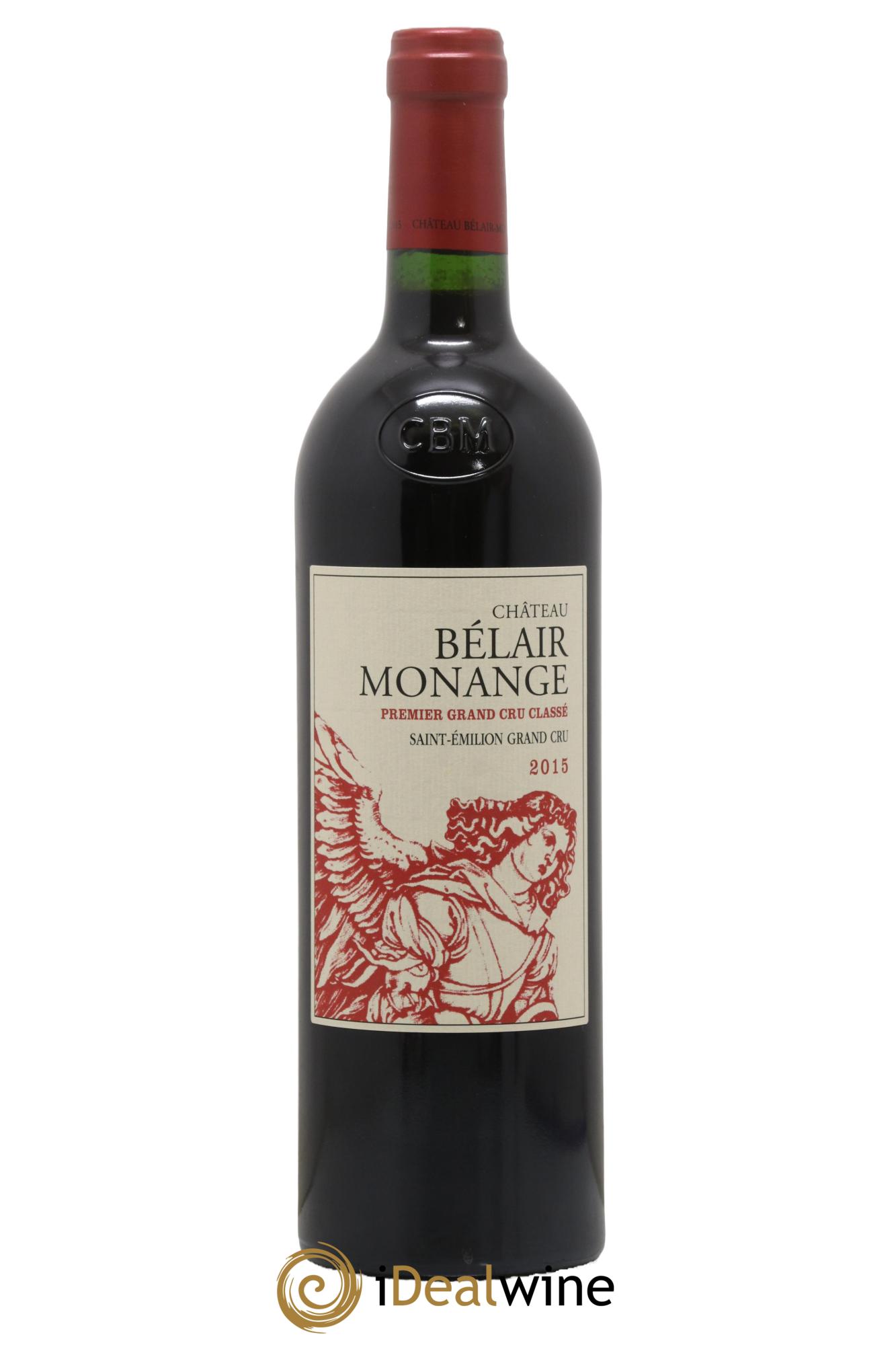 Château Belair (Belair-Monange) 1er Grand Cru Classé B 2015 - Lot de 1 bouteille - 0