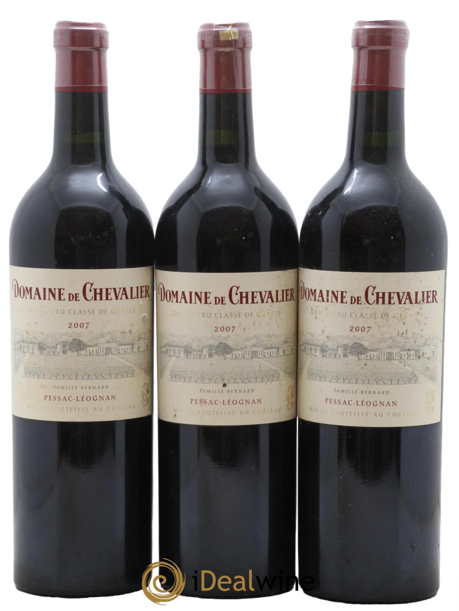 Domaine de Chevalier Cru Classé de Graves 2007 - Lot de 3 bouteilles - 0