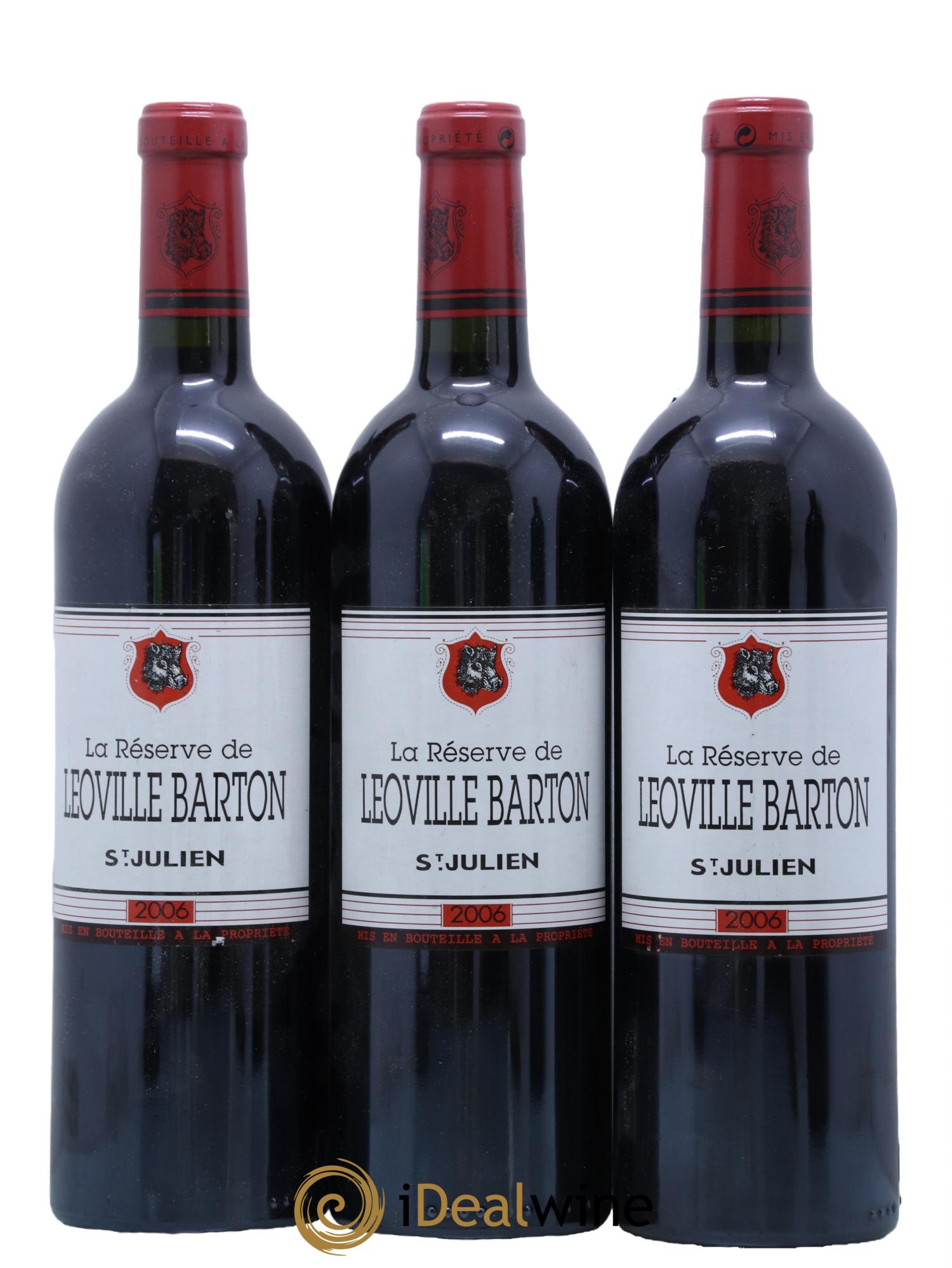 La Réserve de Léoville Barton 2006 - Lot de 3 bouteilles - 0
