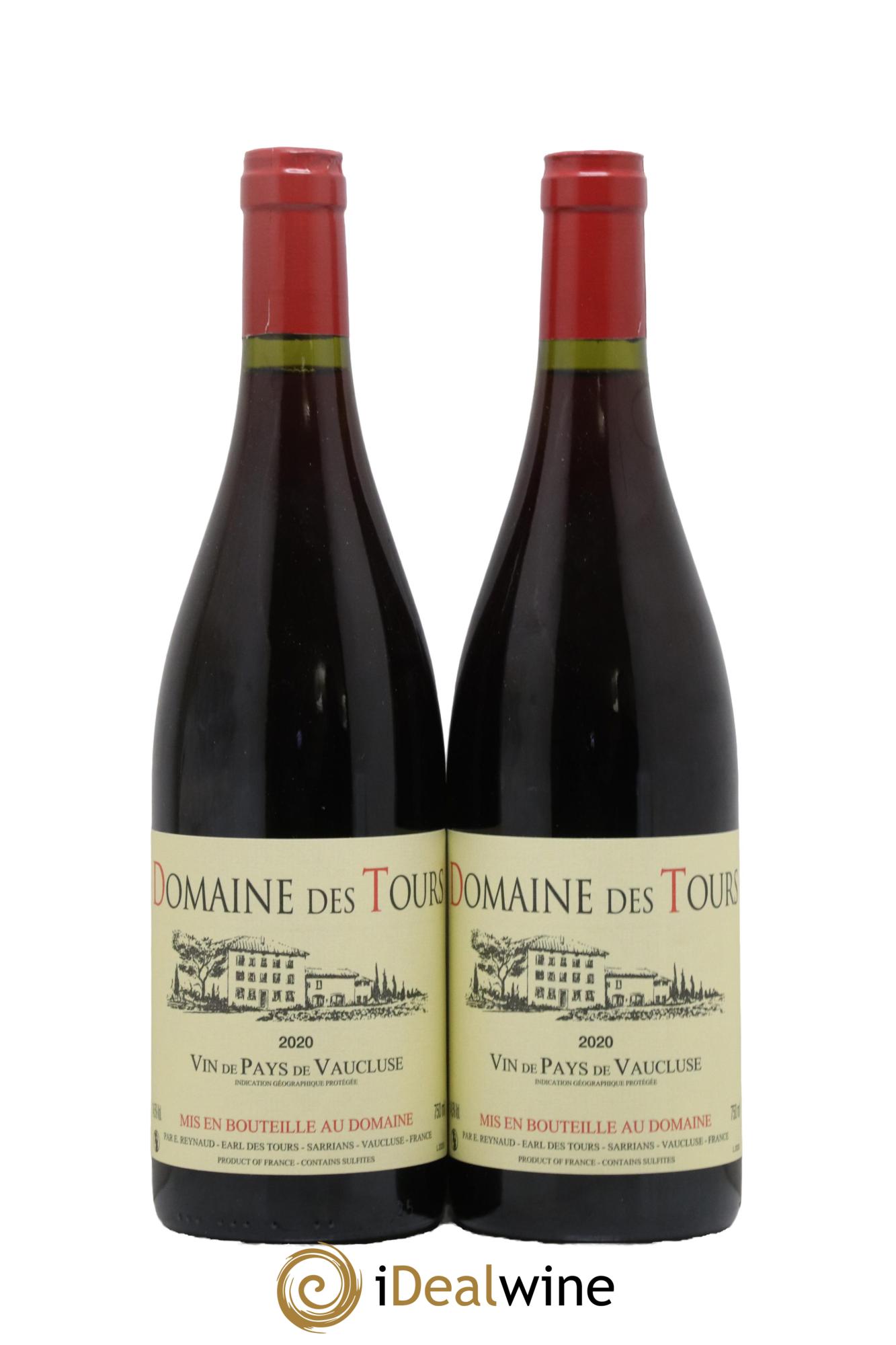 Vaucluse (Vin de Pays de Vaucluse) Domaine des Tours Emmanuel Reynaud 2020 - Lot de 2 bouteilles - 0