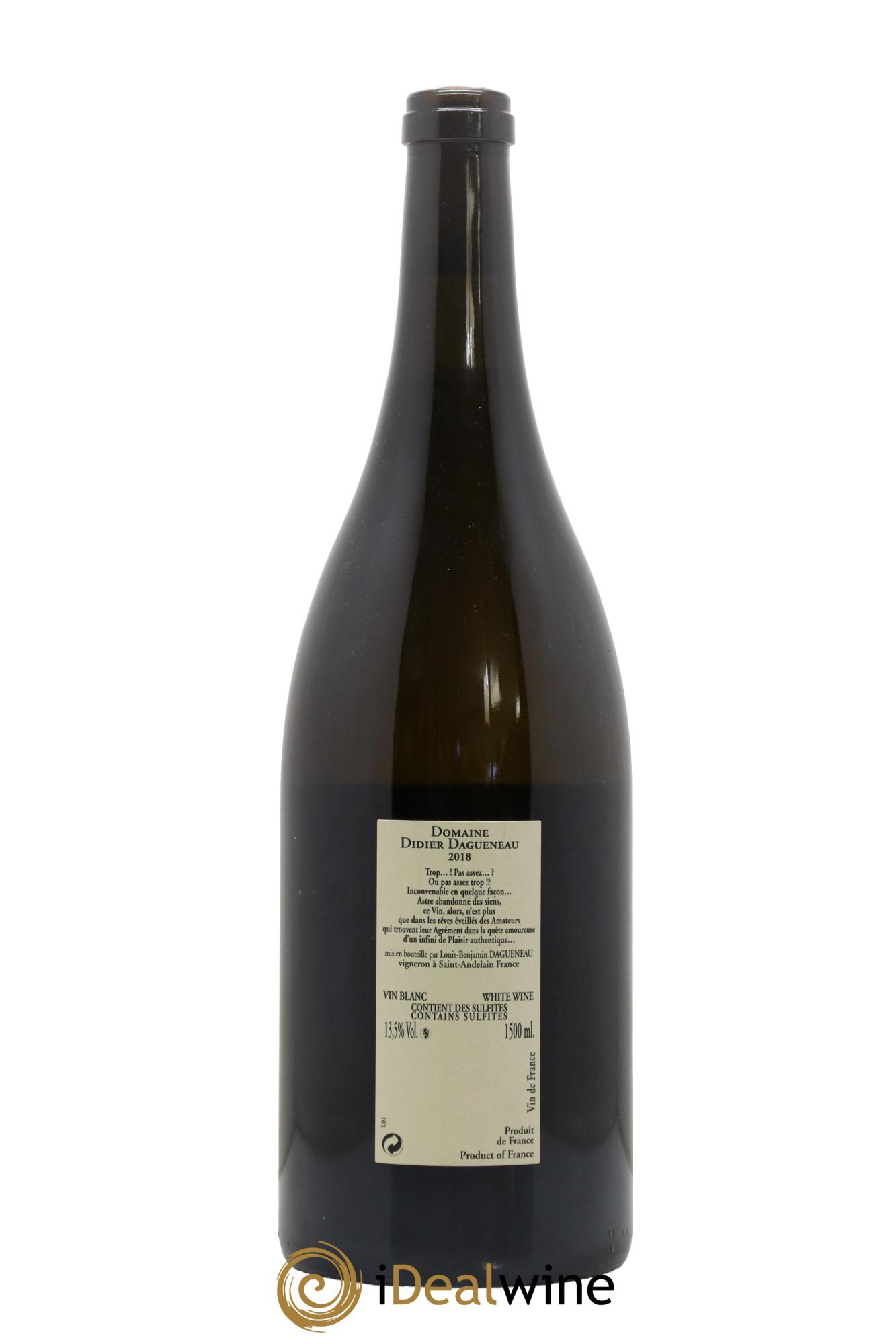 Pouilly-Fumé Buisson Renard Dagueneau (Domaine Didier - Louis-Benjamin) 2018 - Lot de 1 magnum - 1