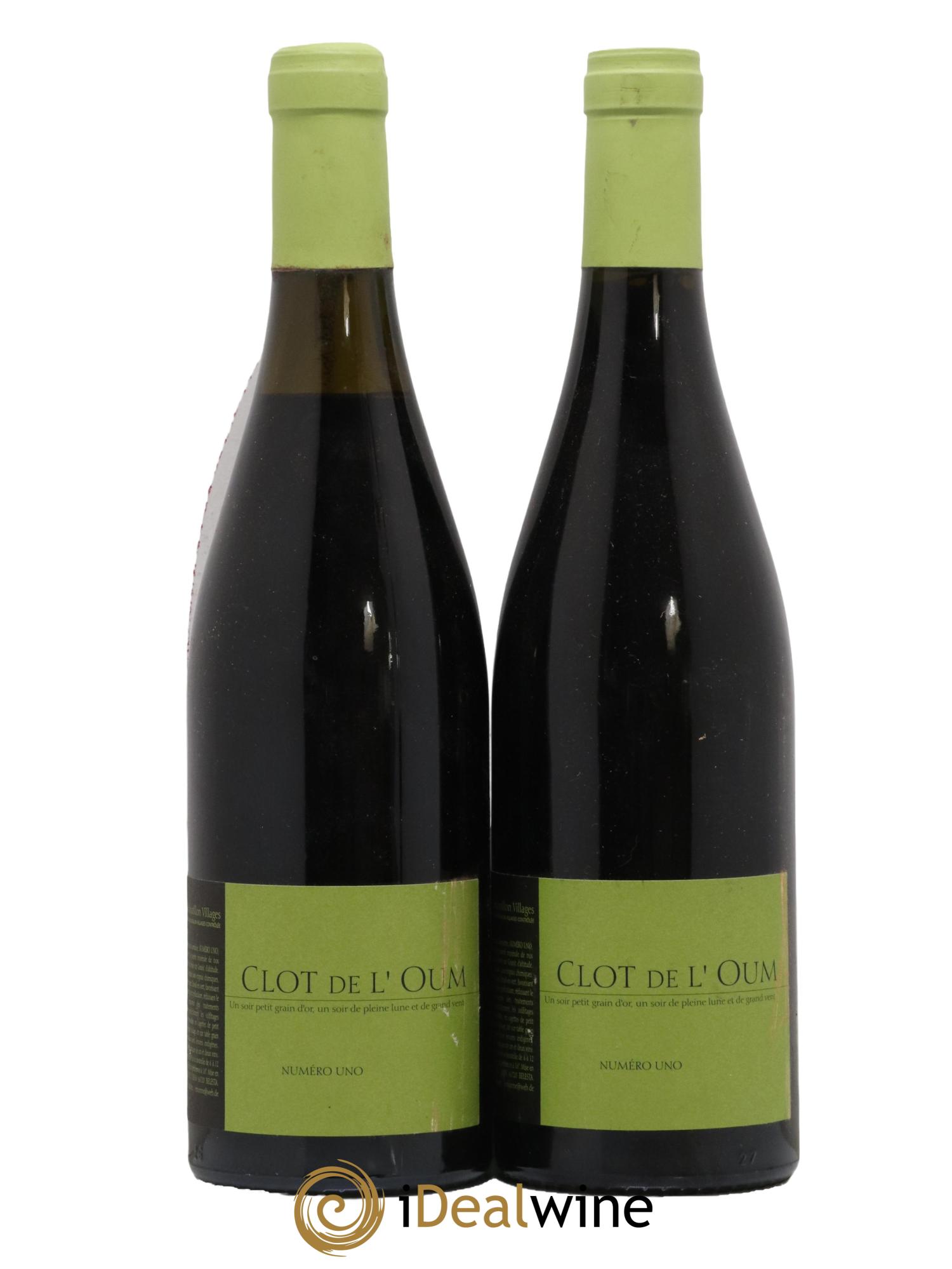 Côtes du Roussillon Clos de L Oum Caramange 2004 - Lot de 2 bouteilles - 0