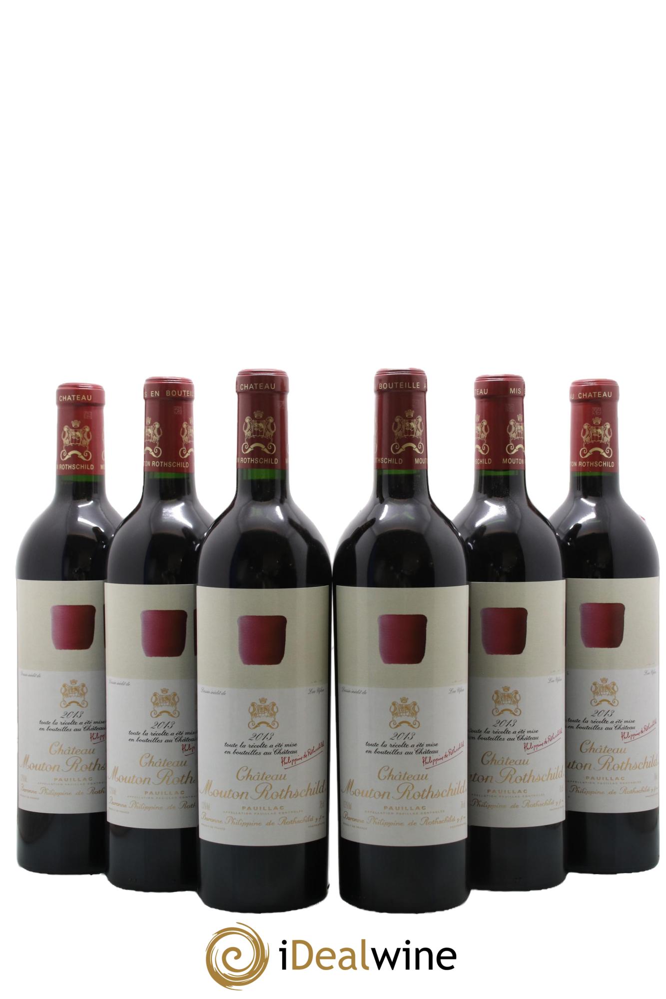 Château Mouton Rothschild 1er Grand Cru Classé 2013 - Lot de 6 bouteilles - 0