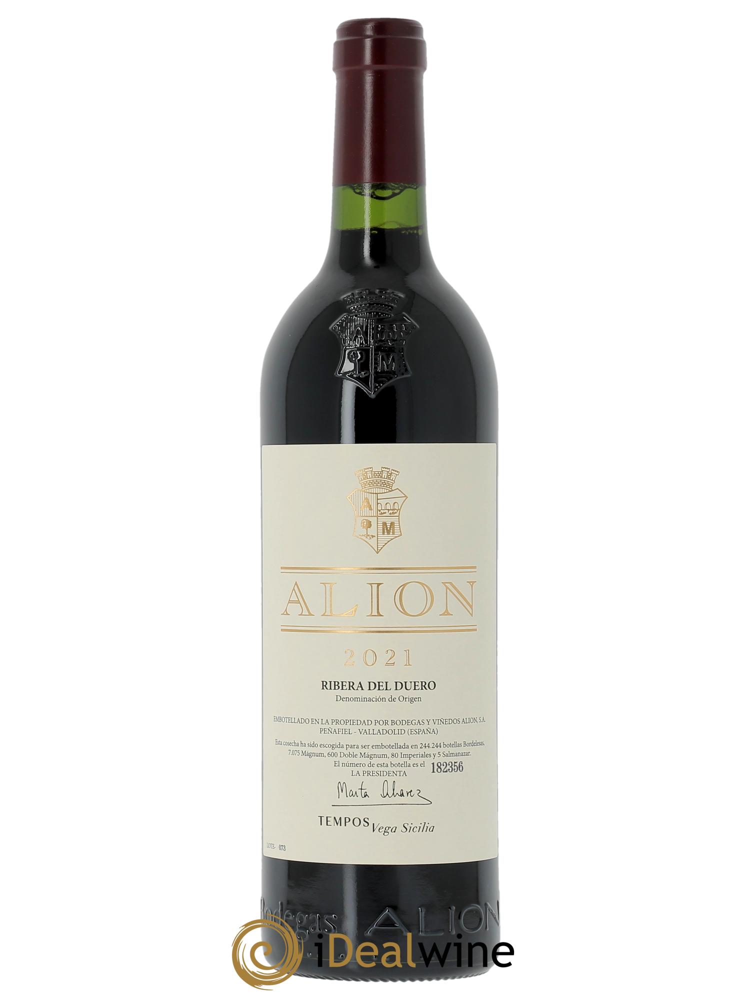 Ribera Del Duero DO Vega Sicilia Alion Famille Alvarez  2021 - Lot of 1 bottle - 0