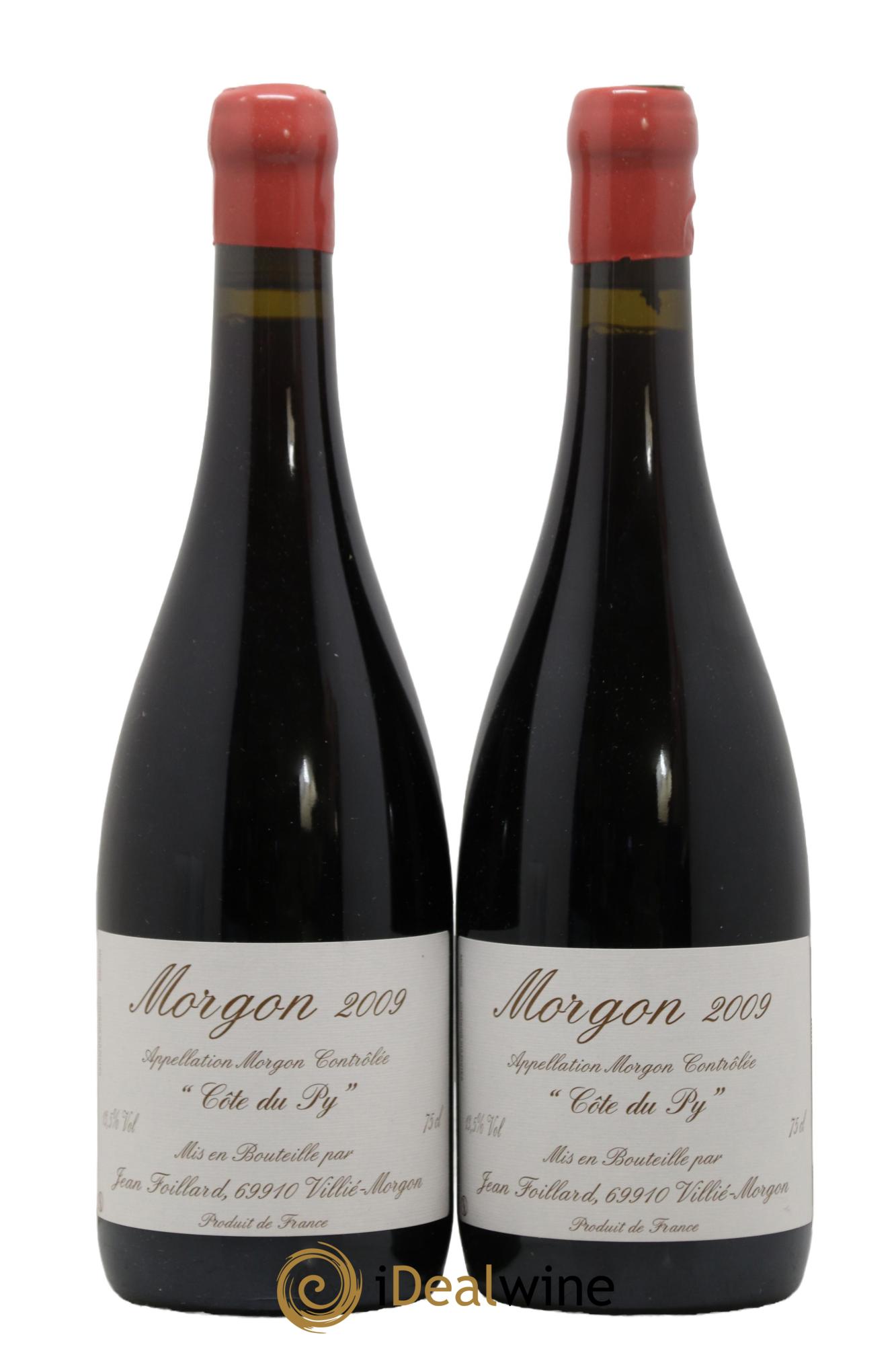 Morgon Côte du Py Jean Foillard  2009 - Lot of 2 bottles - 0