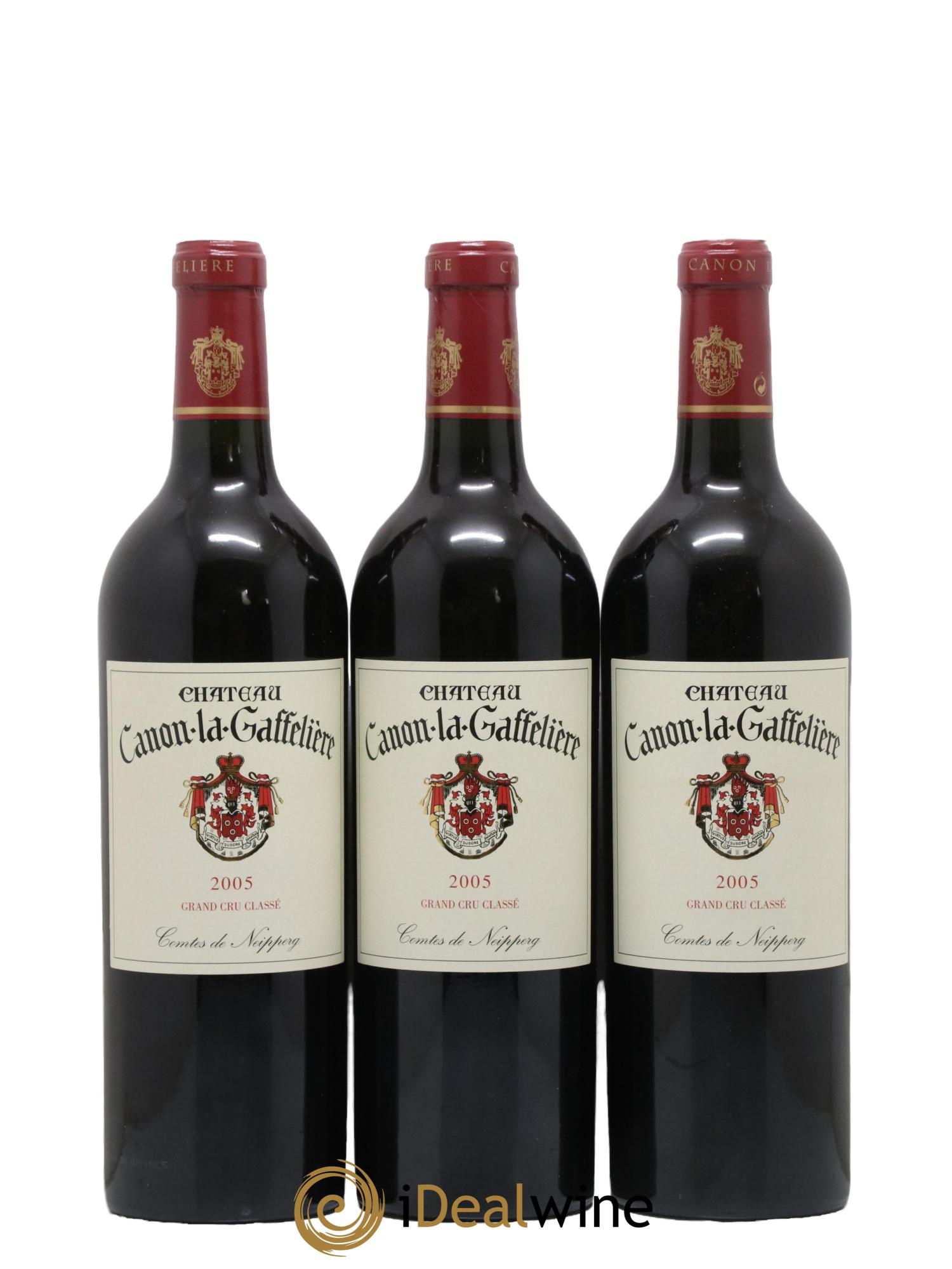 Château Canon la Gaffelière 1er Grand Cru Classé B 2005 - Lot de 3 bouteilles - 0