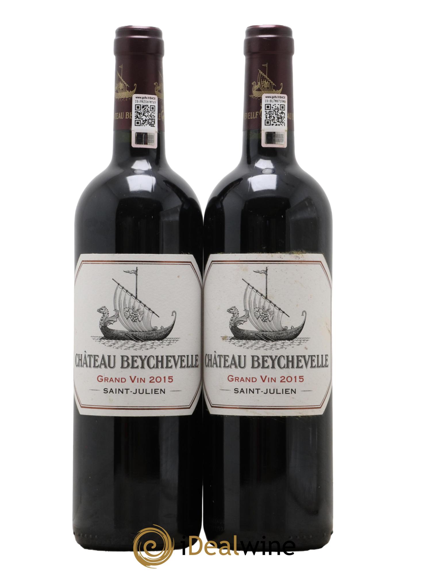 Château Beychevelle 4ème Grand Cru Classé 2015 - Lot de 2 bouteilles - 0