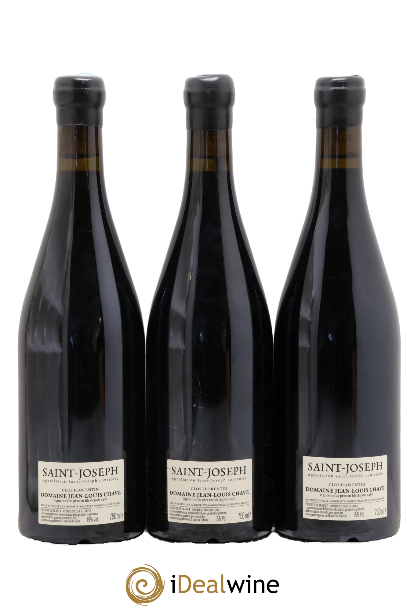 Saint-Joseph Clos Florentin Jean-Louis Chave 2019 - Lot de 3 bouteilles - 1