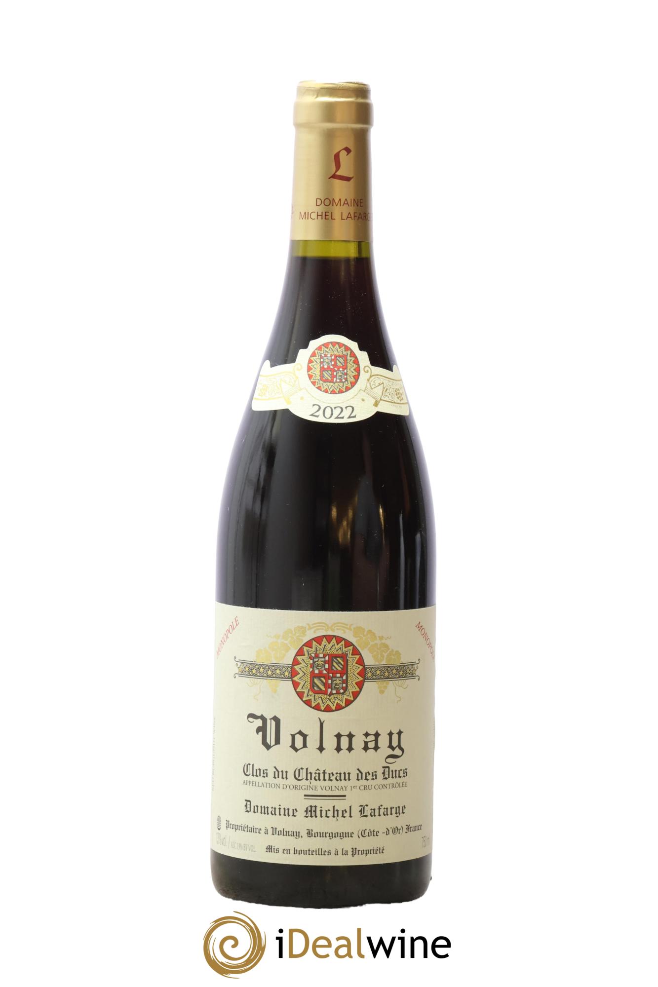 Volnay 1er Cru Clos du Château des Ducs Lafarge (Domaine) 2022 - Lot de 1 bouteille - 0