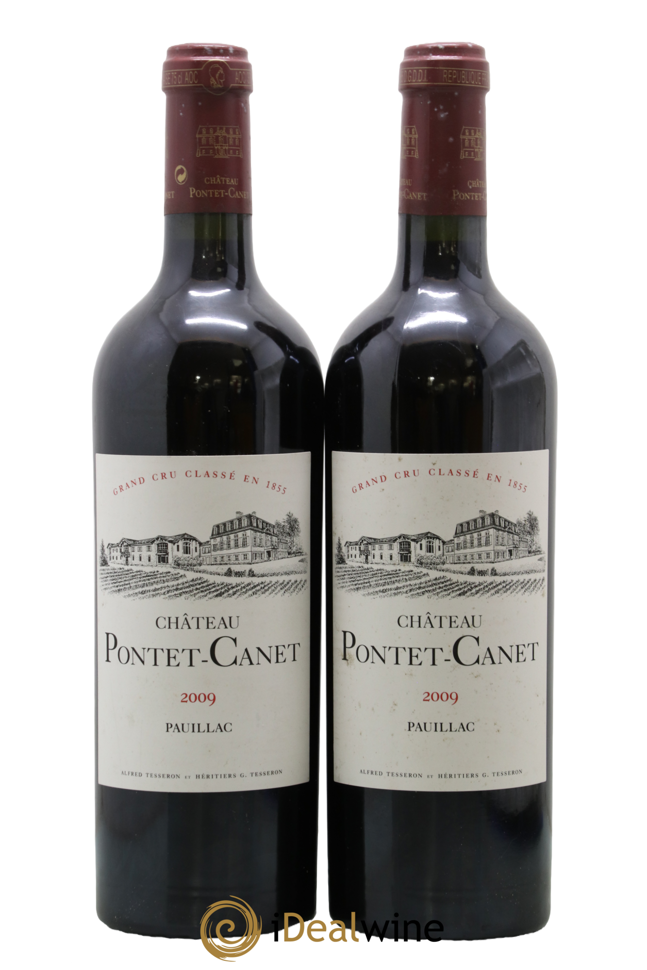 Château Pontet Canet 5ème Grand Cru Classé 2009 - Lot de 2 bouteilles - 0