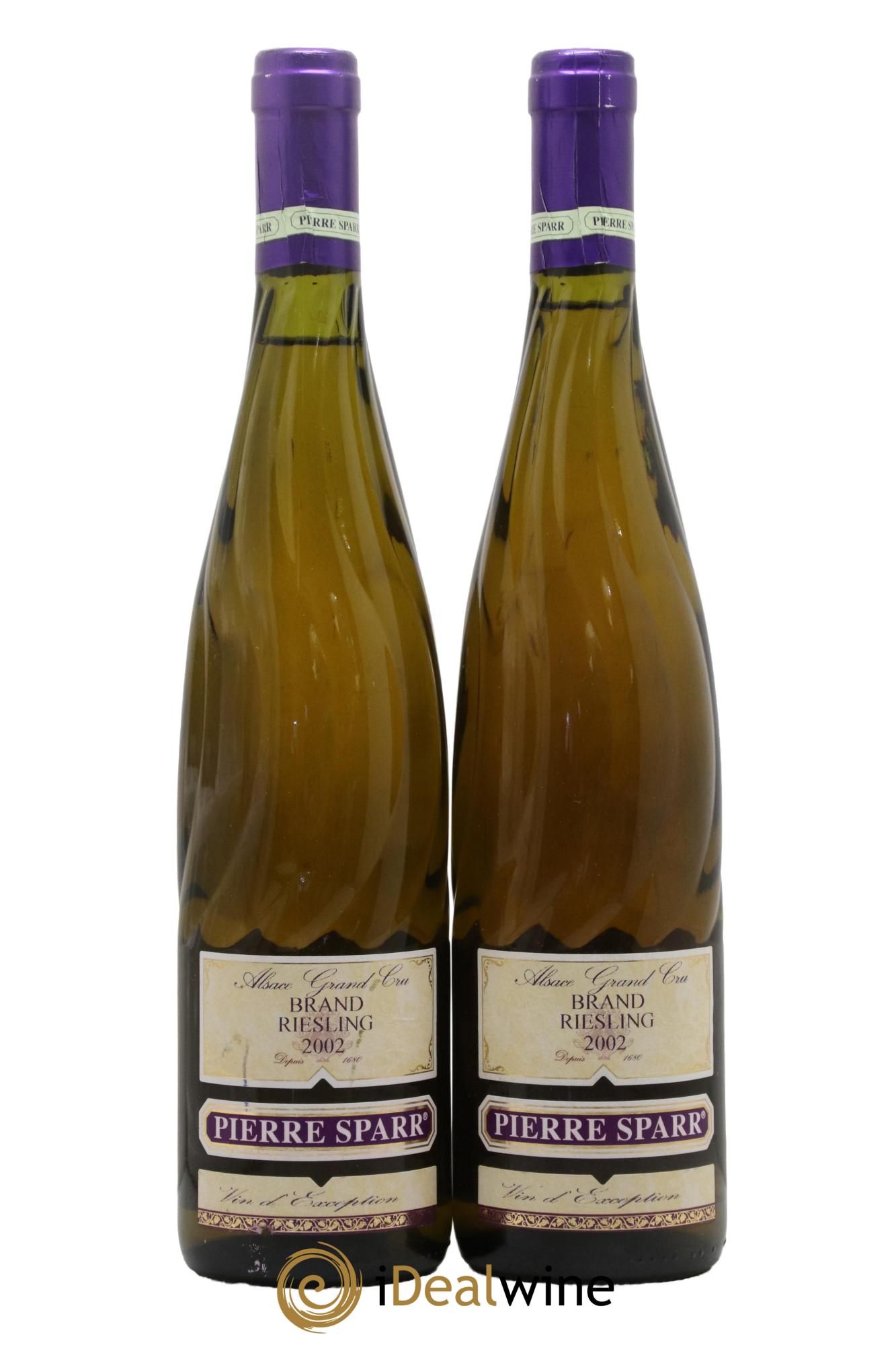 Alsace Grand Cru Brand Riesling Pierre Sparr  2002 - Lot of 2 bottles - 0