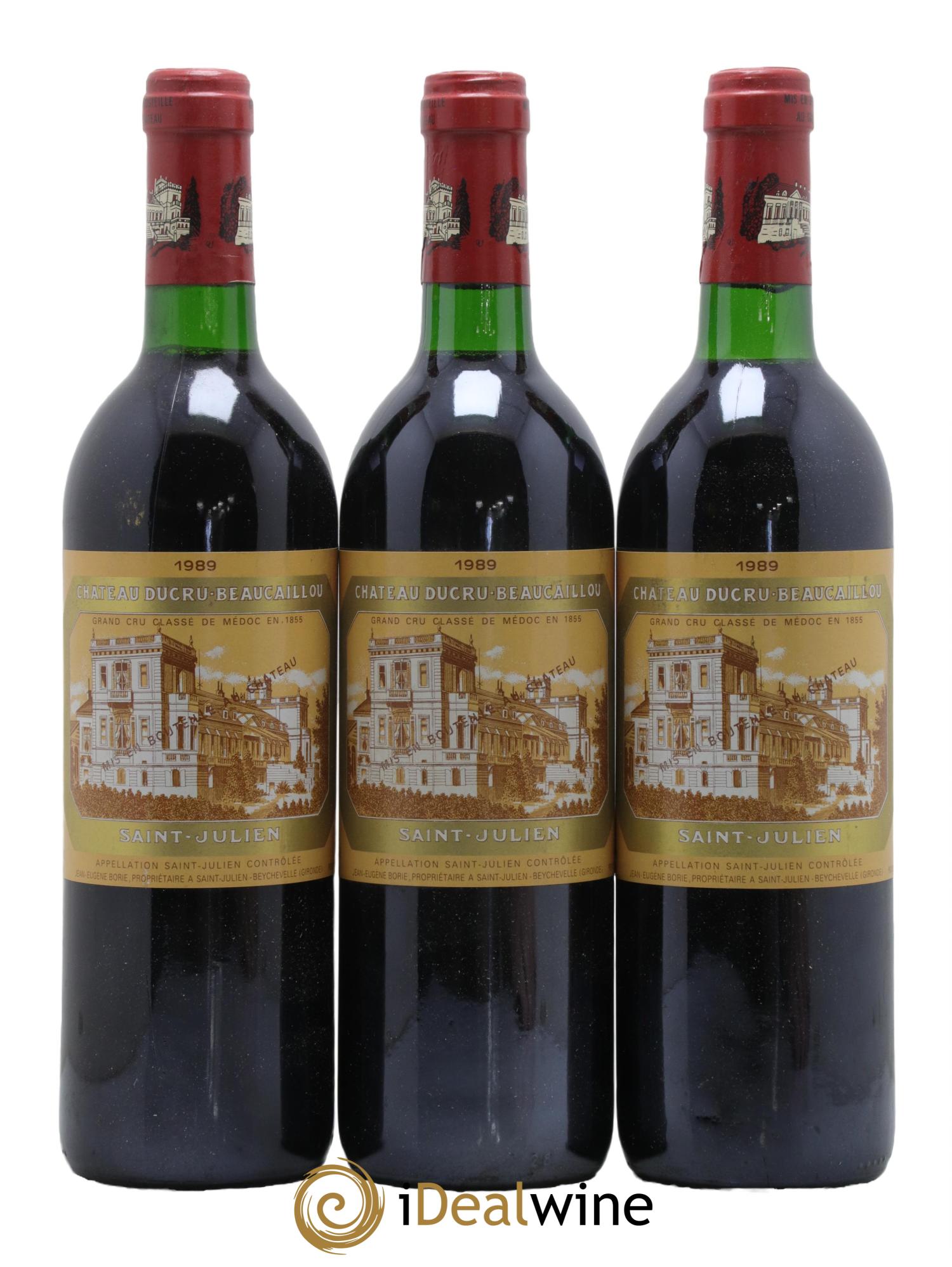 Château Ducru Beaucaillou 2ème Grand Cru Classé 1989 - Lot de 3 bouteilles - 0