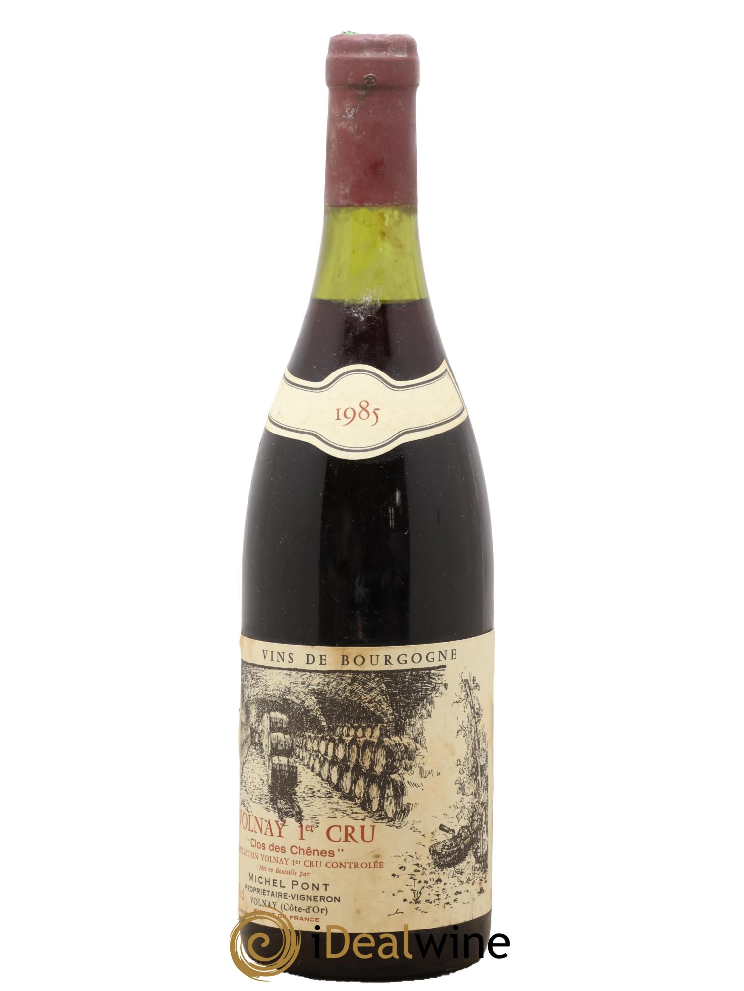 Volnay 1er Cru Clos des Chênes Michel Pont 1985 - Lot de 1 bouteille - 0