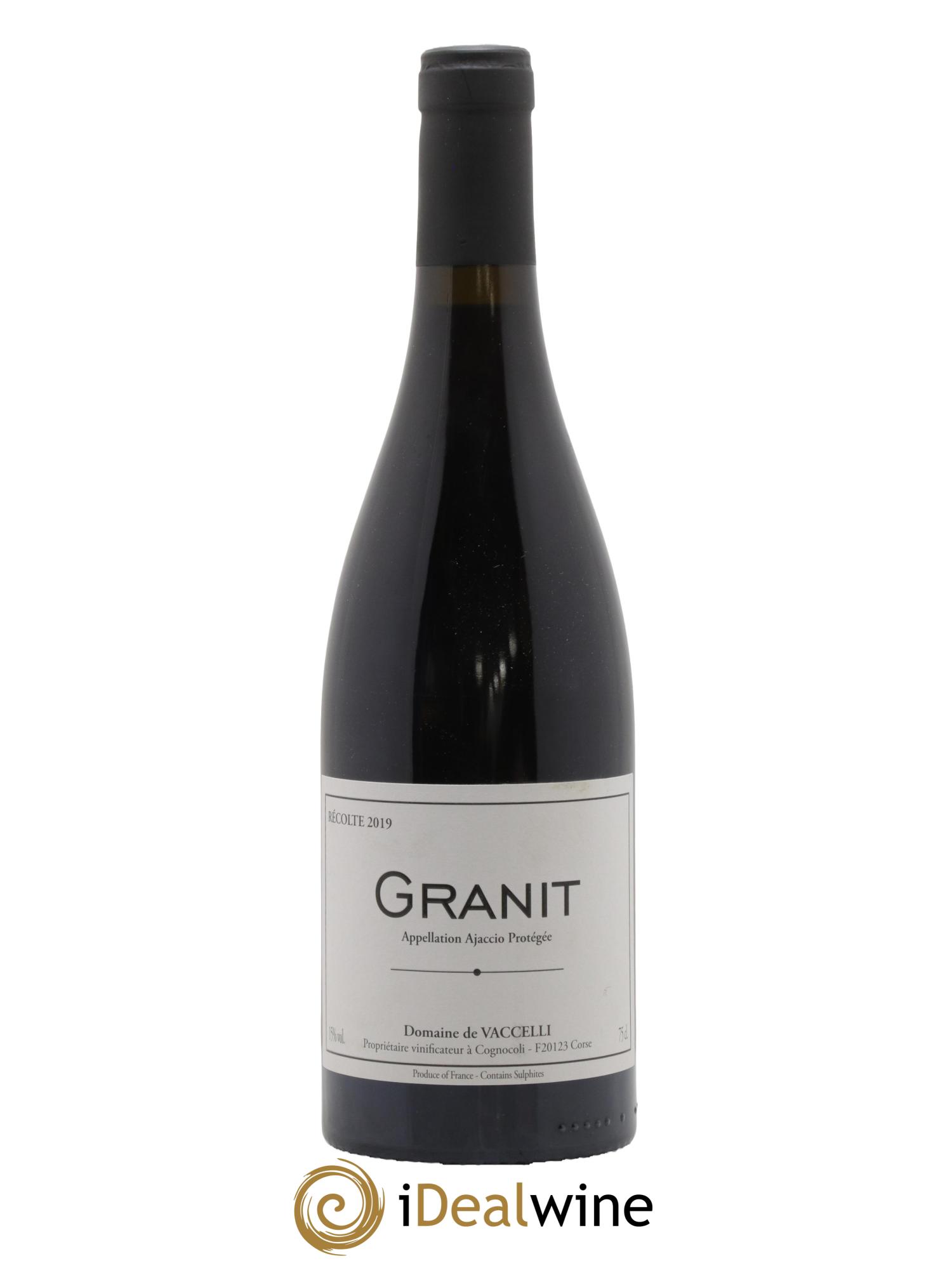 Ajaccio Granit Vaccelli 2019 - Lot de 1 bouteille - 0