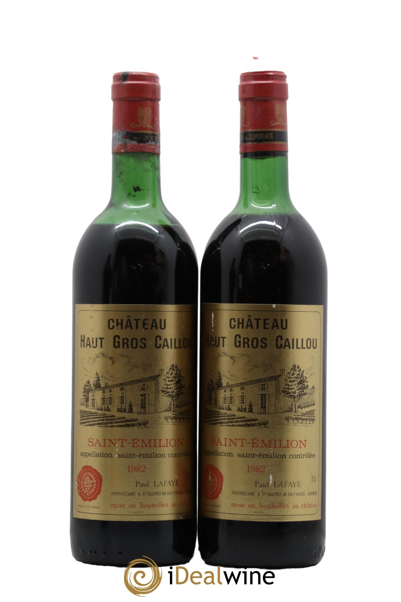 Château Haut Gros Caillou 1982 - Lot de 2 bouteilles - 0