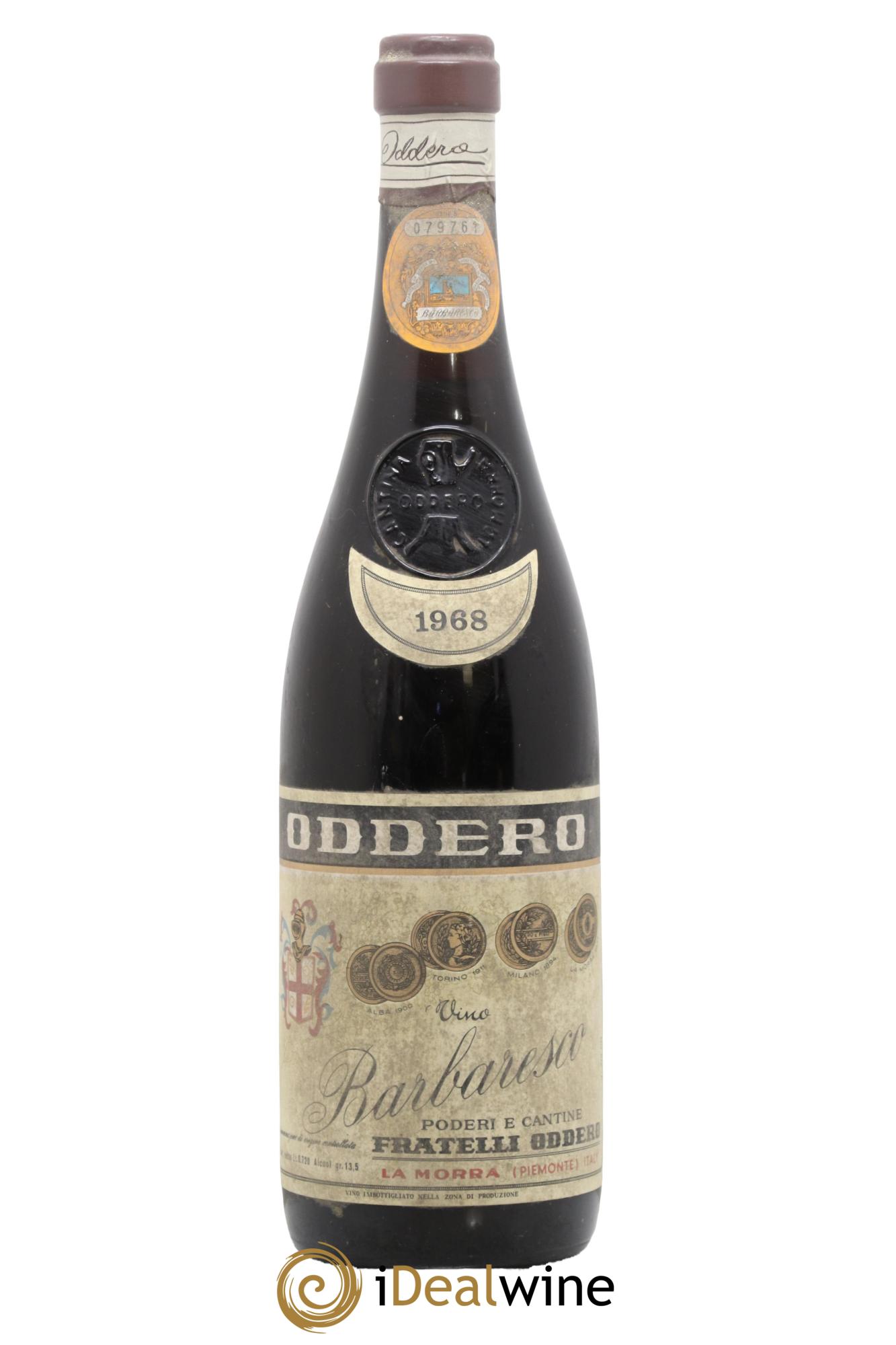 Barbaresco DOCG Oddero 1968 - Posten von 1 Flasche - 0