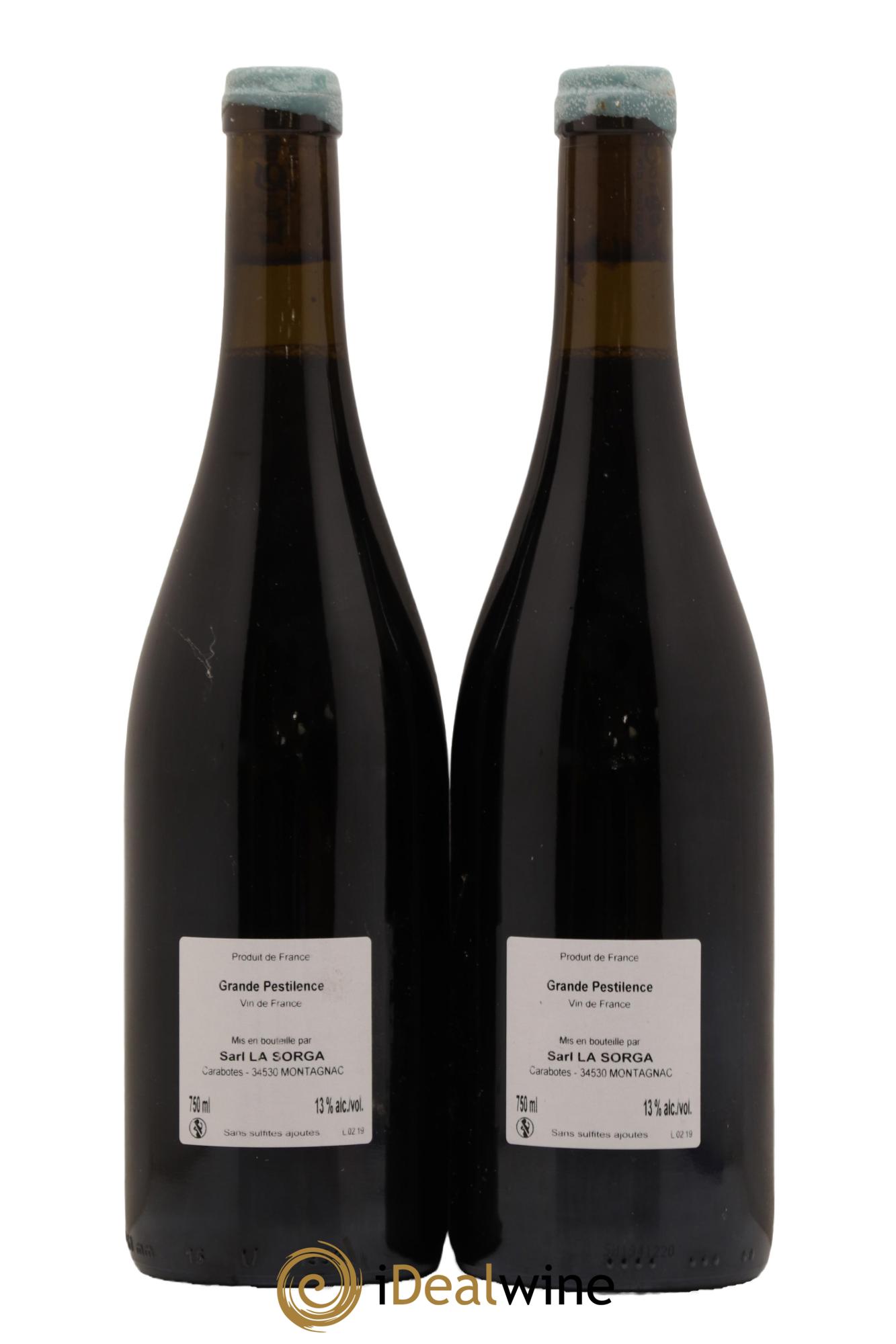 Vin de France Grande pestilence La Sorga Anthony Tortul 2019 - Lot de 2 bouteilles - 1