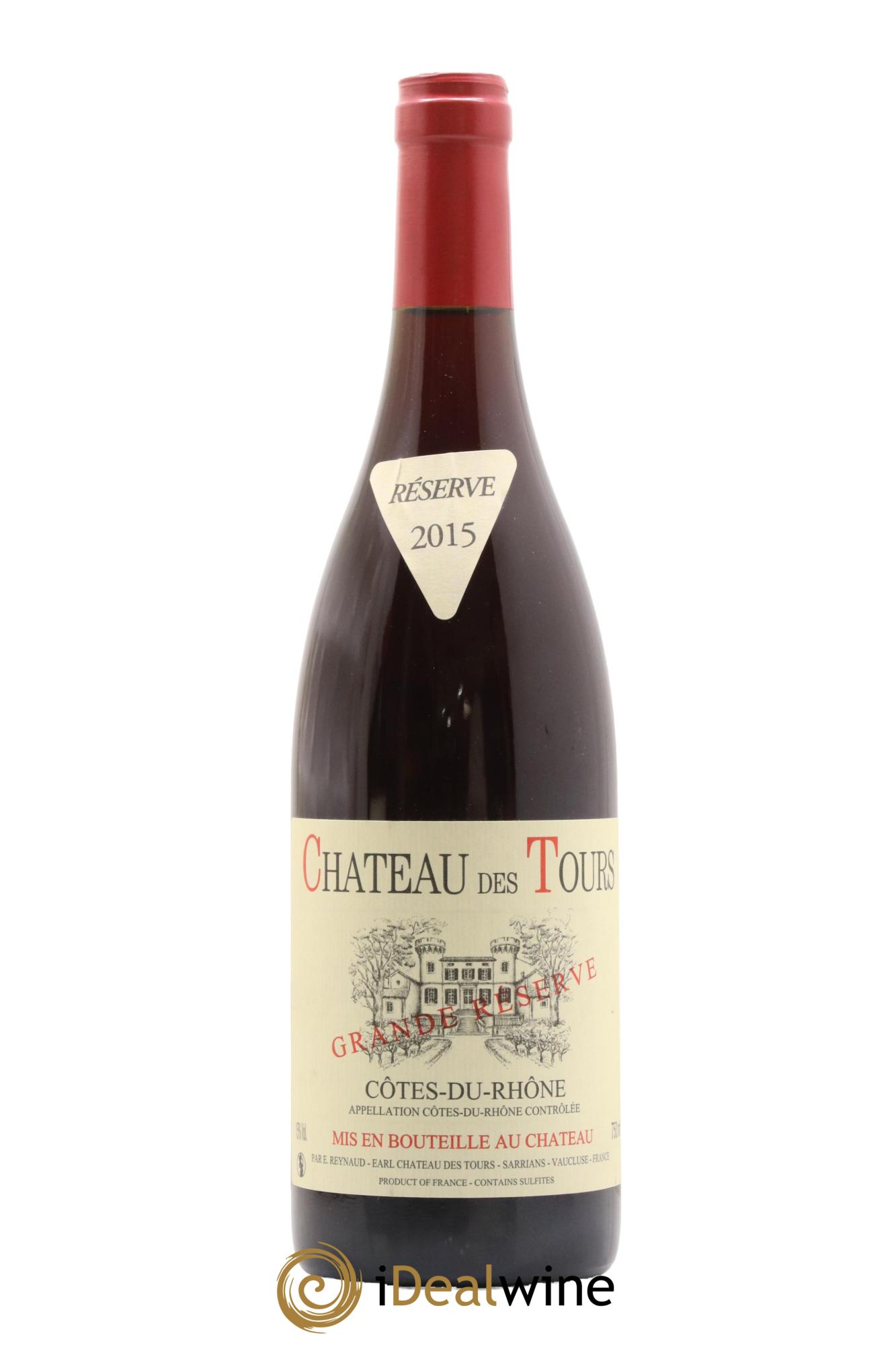 Côtes-du-Rhône Château des Tours Grande Réserve Emmanuel Reynaud 2015 - Lot de 1 bouteille - 0