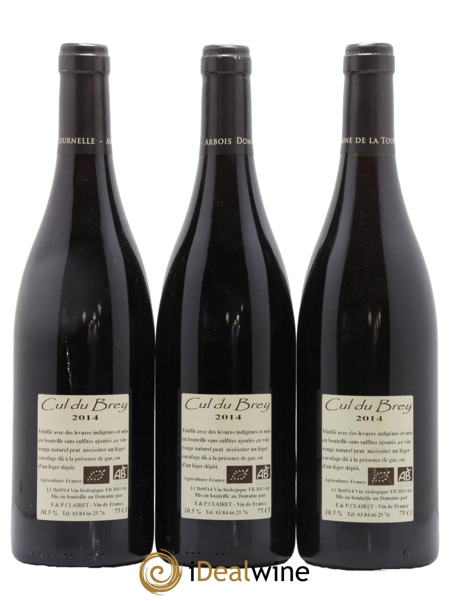 Vin de France Cul du Brey Domaine de la Tournelle 2014 - Posten von 3 Flaschen - 1