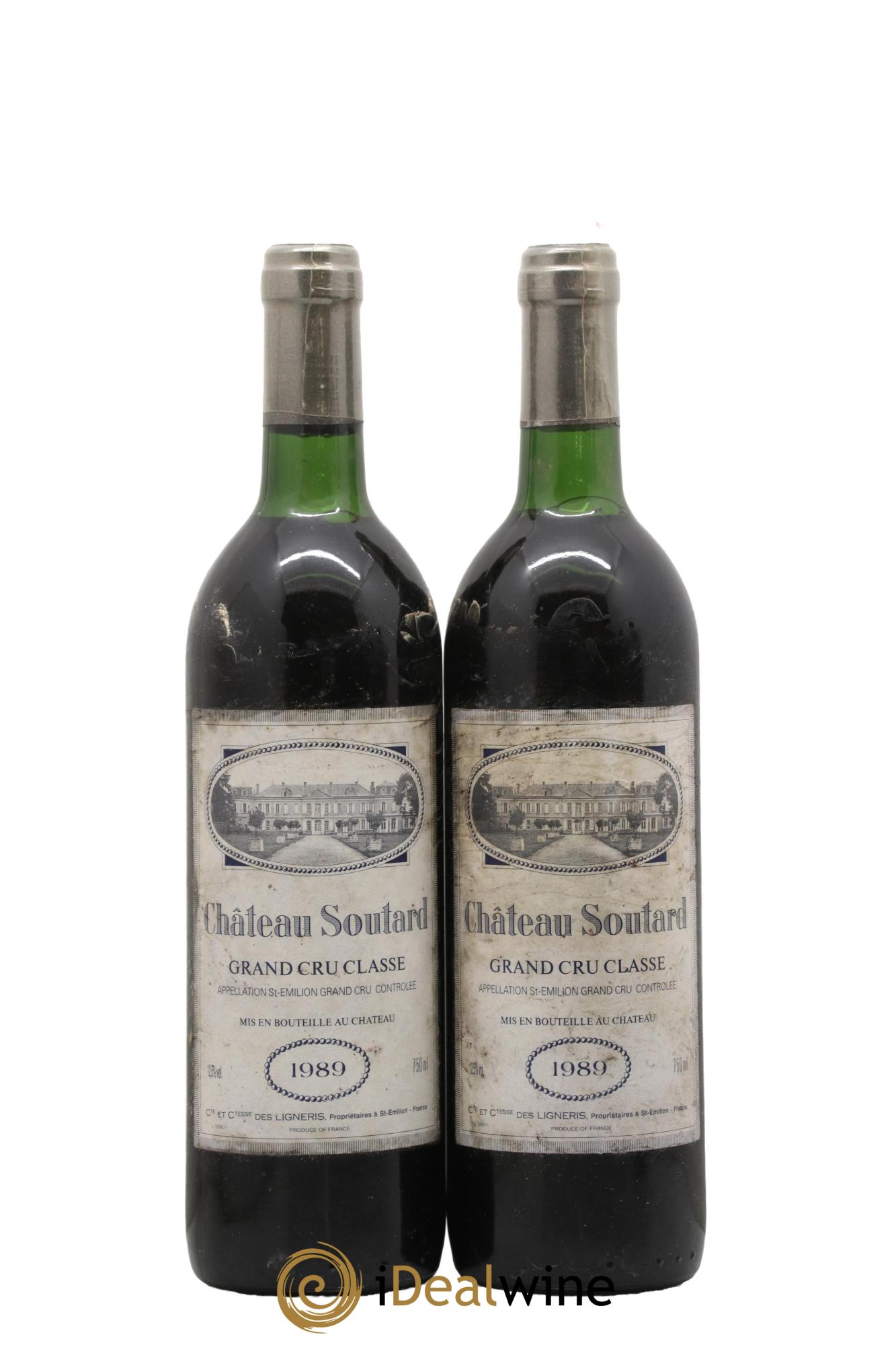 Château Soutard Grand Cru Classé 1989 - Lot of 2 bottles - 0