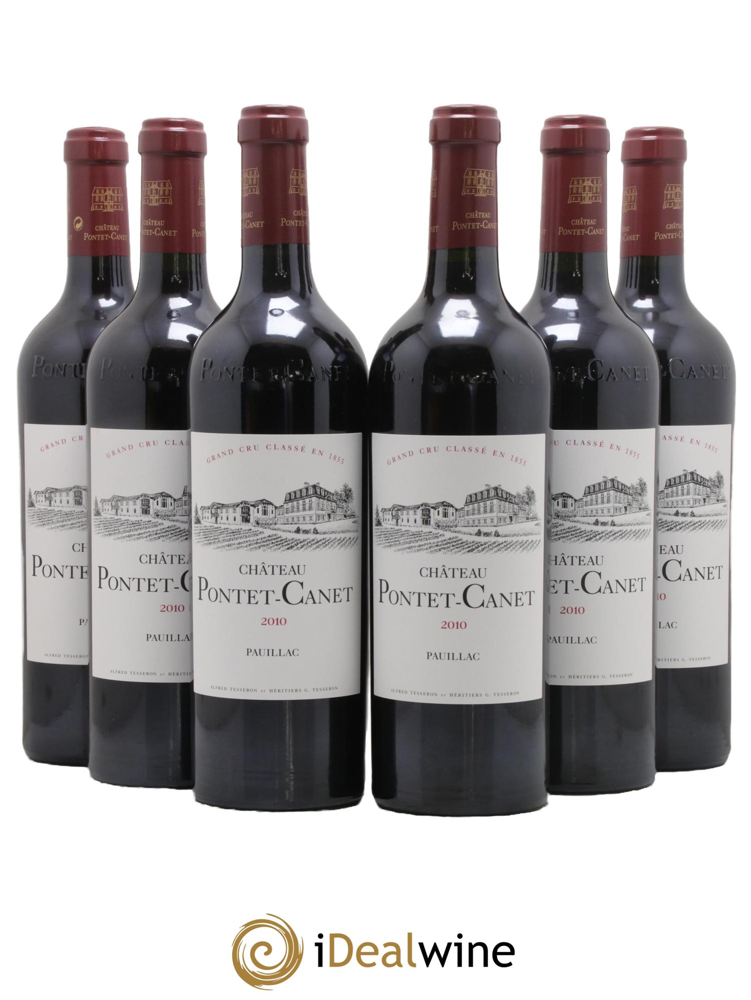 Château Pontet Canet 5ème Grand Cru Classé 2010 - Lotto di 6 bottiglie - 0