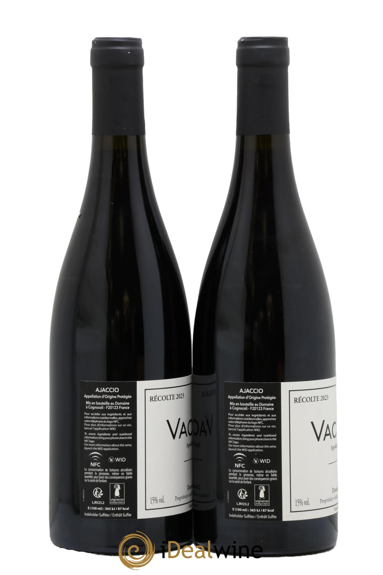 Ajaccio Vaccelli 2023 - Posten von 2 Flaschen - 1