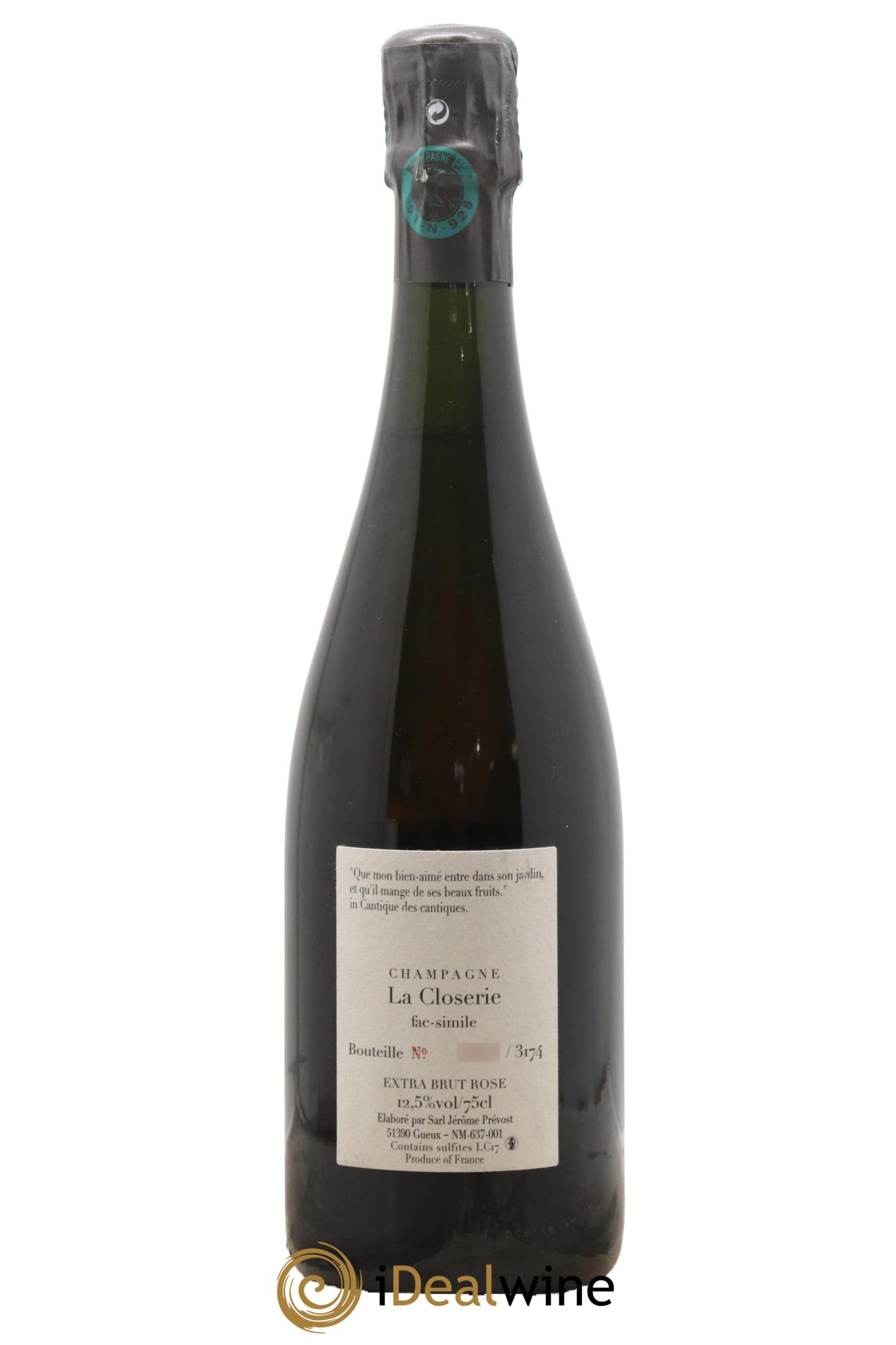 Fac-Simile Jérôme Prévost - Posten von 1 Flasche - 1