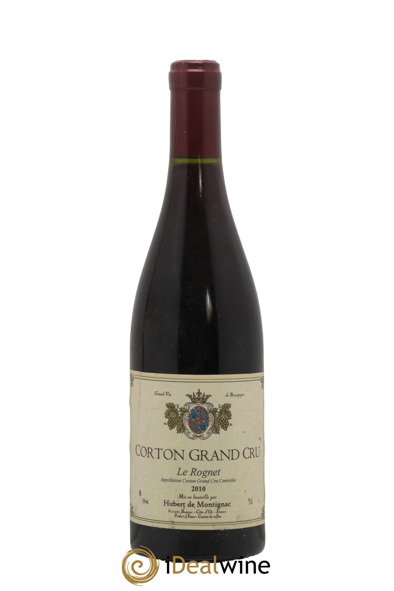 Corton Grand Cru Le Rognet Domaine Hubert de Montignac 2010 - Lot de 1 bouteille - 0