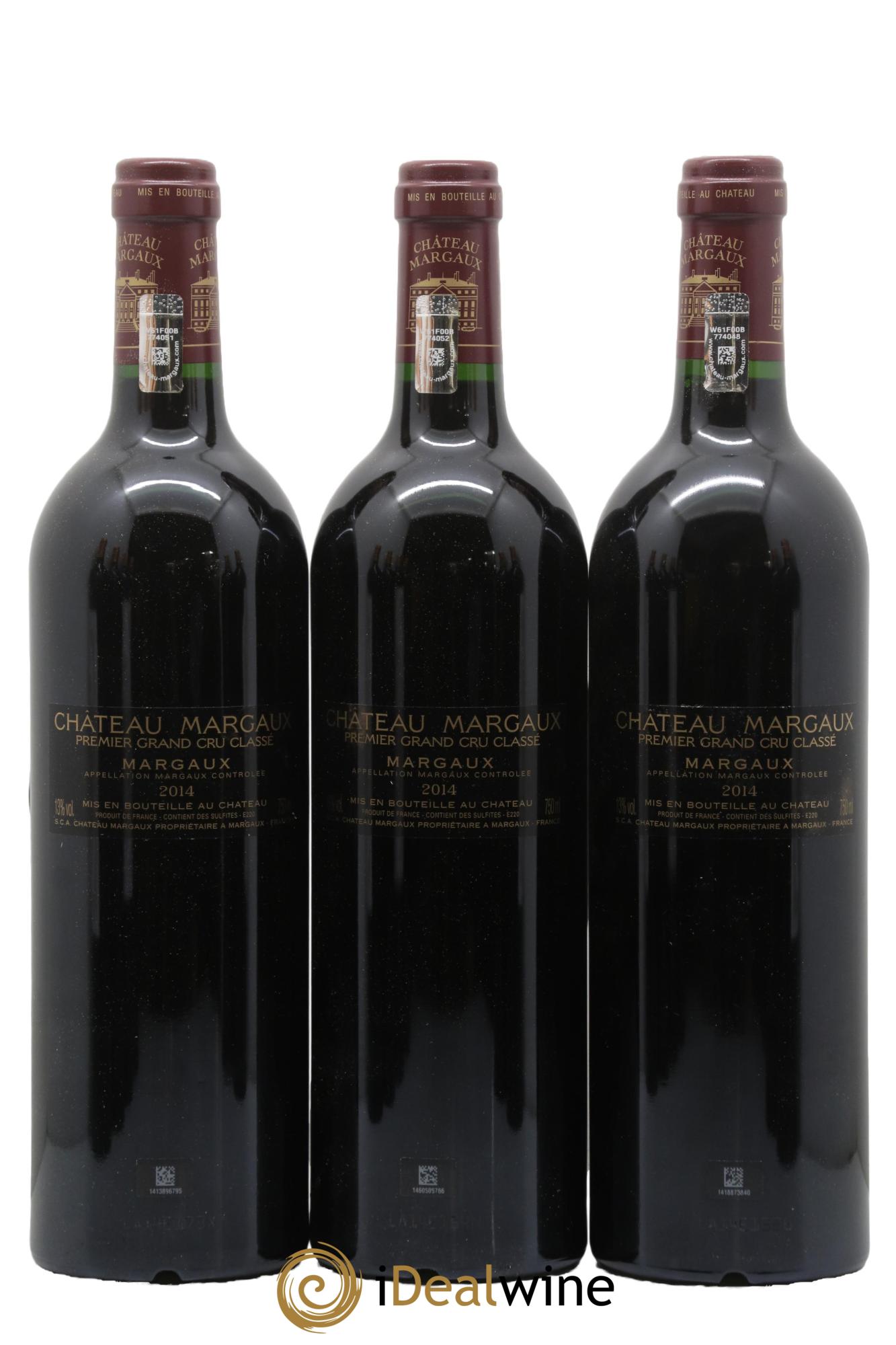 Château Margaux 1er Grand Cru Classé 2014 - Lot of 3 bottles - 1