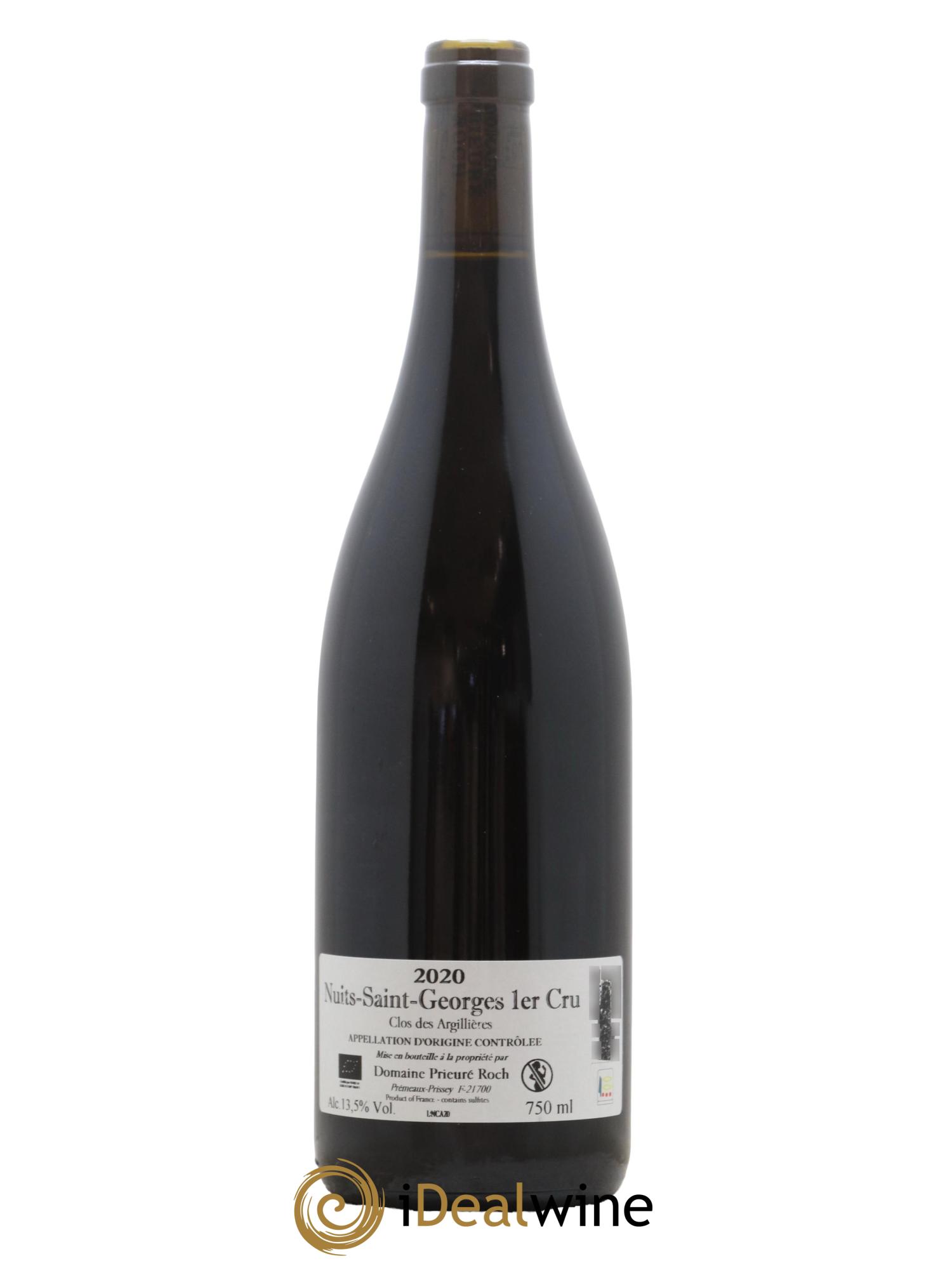 Nuits-Saint-Georges 1er Cru Clos des Argillières Prieuré Roch 2020 - Lot de 1 bouteille - 1