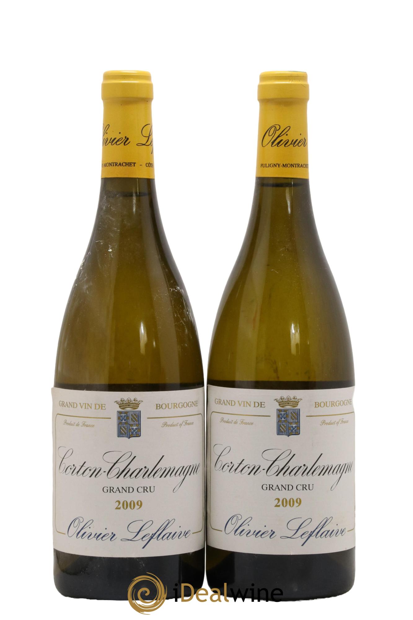 Corton-Charlemagne Grand Cru Olivier Leflaive 2009 - Posten von 2 Flaschen - 0