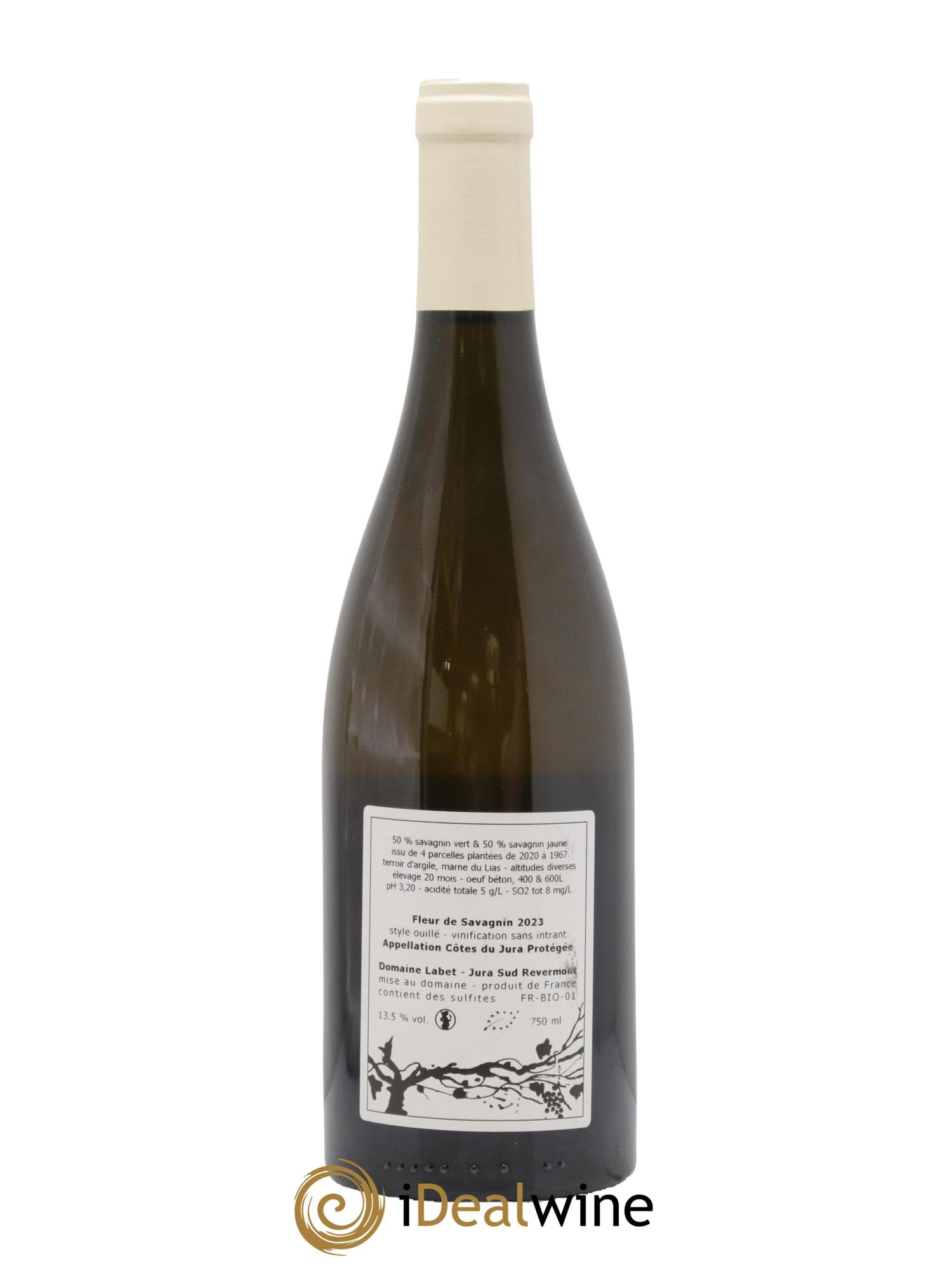 Côtes du Jura Fleur de Savagnin Romain - Julien - Charline Labet 2023 - Posten von 1 Flasche - 1