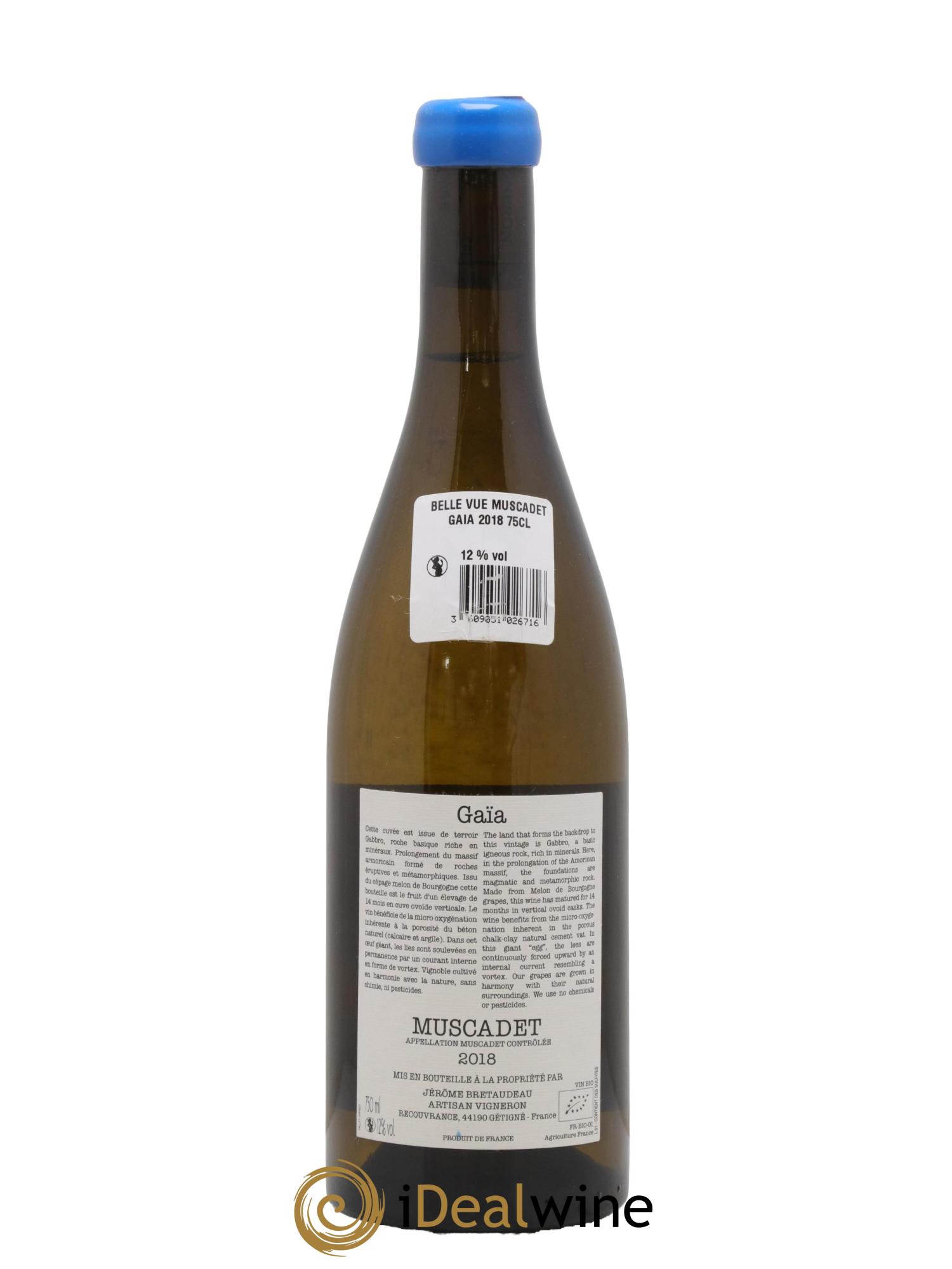 Muscadet-Sèvre-et-Maine Gaia Jérôme Bretaudeau - Domaine de Bellevue 2018 - Lotto di 1 bottiglia - 1