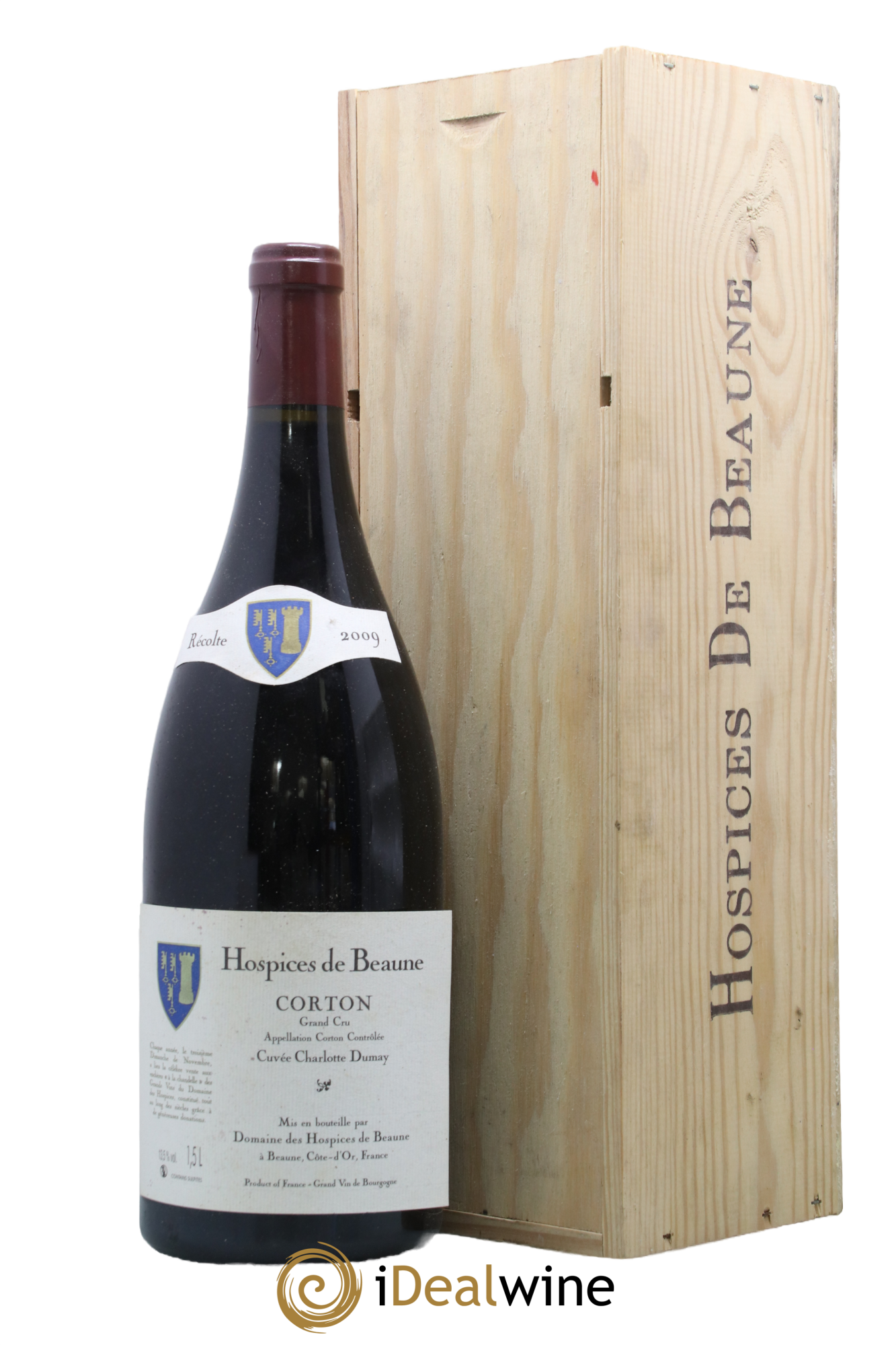 Corton Grand Cru Cuvée Charlotte Dumay Hospices de Beaune 2009 - Lot de 1 magnum - 0