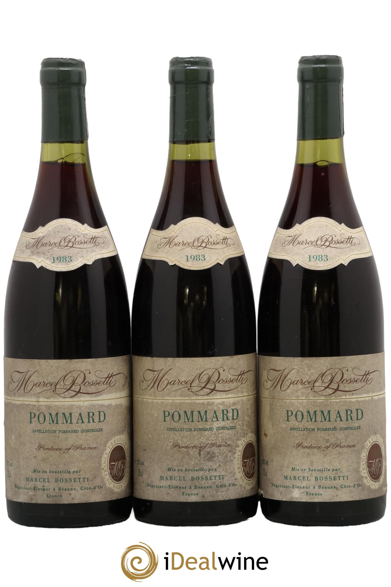 Pommard Marcel Bossetti 1983 - Lotto di 3 bottiglie - 0