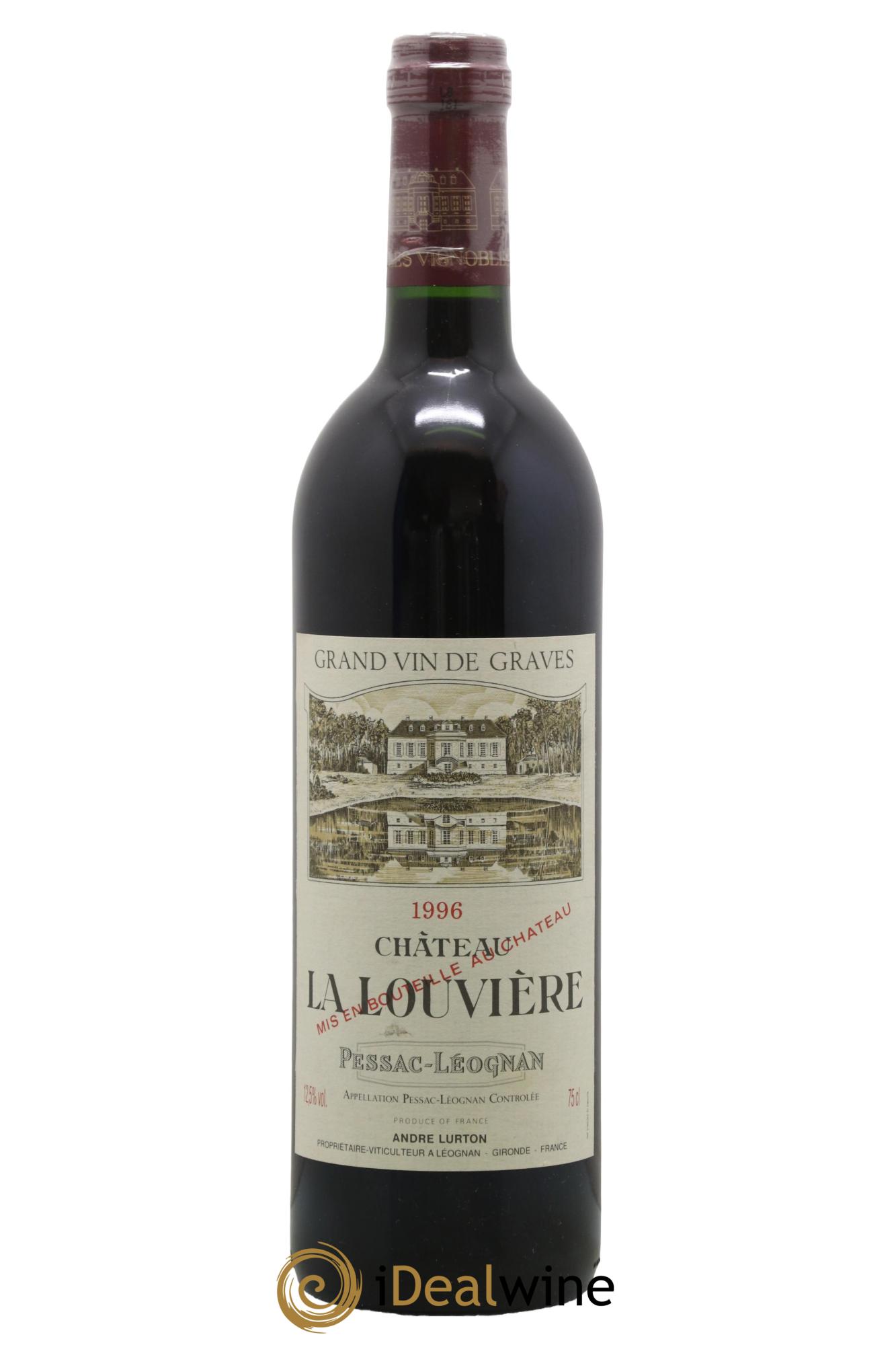 Château la Louvière 1996 - Lot de 1 bouteille - 0