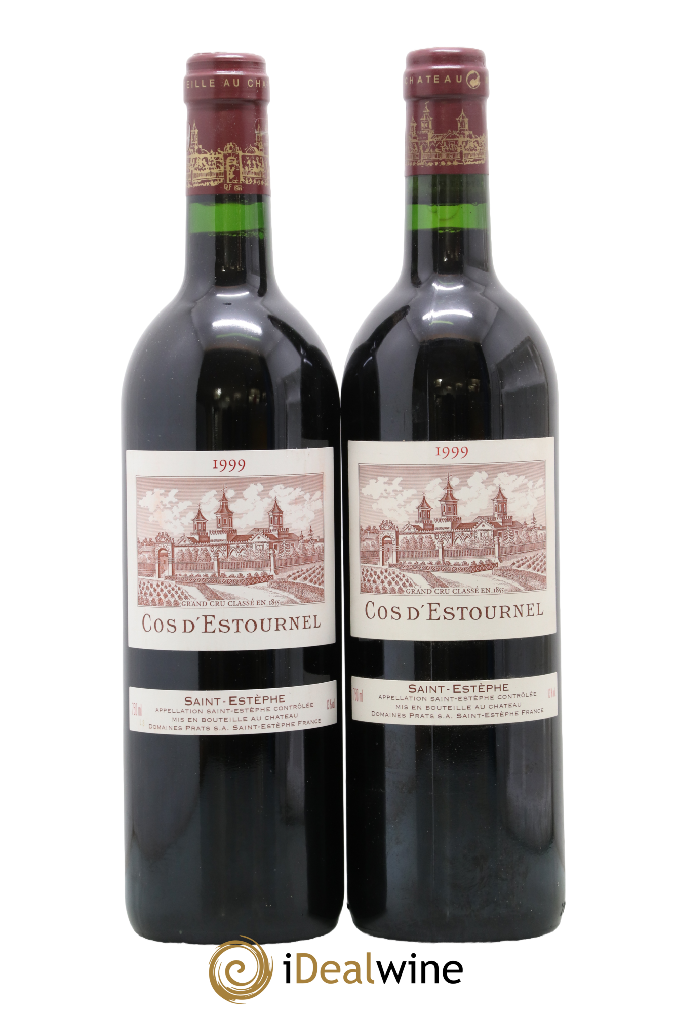 Cos d'Estournel 2ème Grand Cru Classé 1999 - Lot de 2 bouteilles - 0