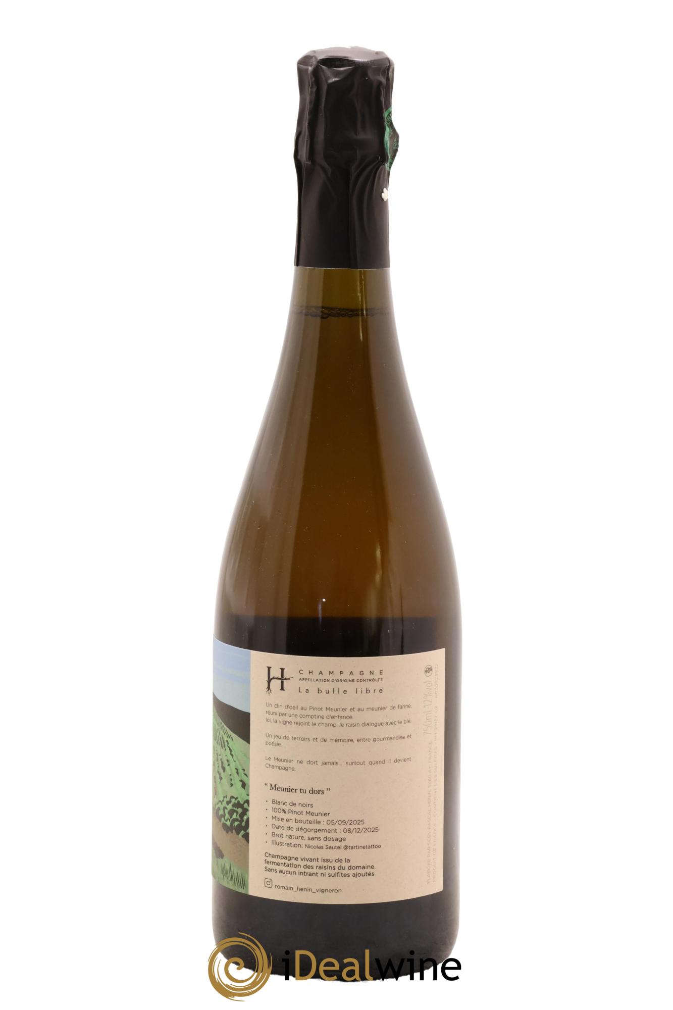 Meunier Tu Dors Romain Henin - Lotto di 1 bottiglia - 1